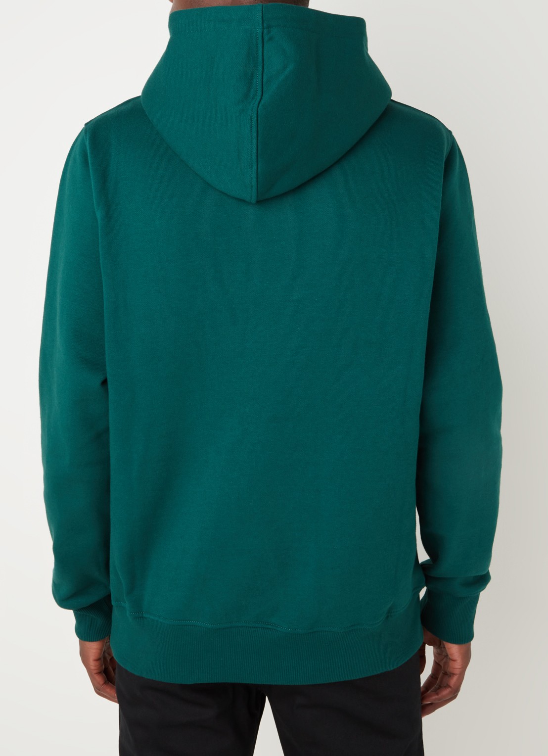 Daily Paper Alias hoodie met logoborduring - achterkant 5 donkergroen