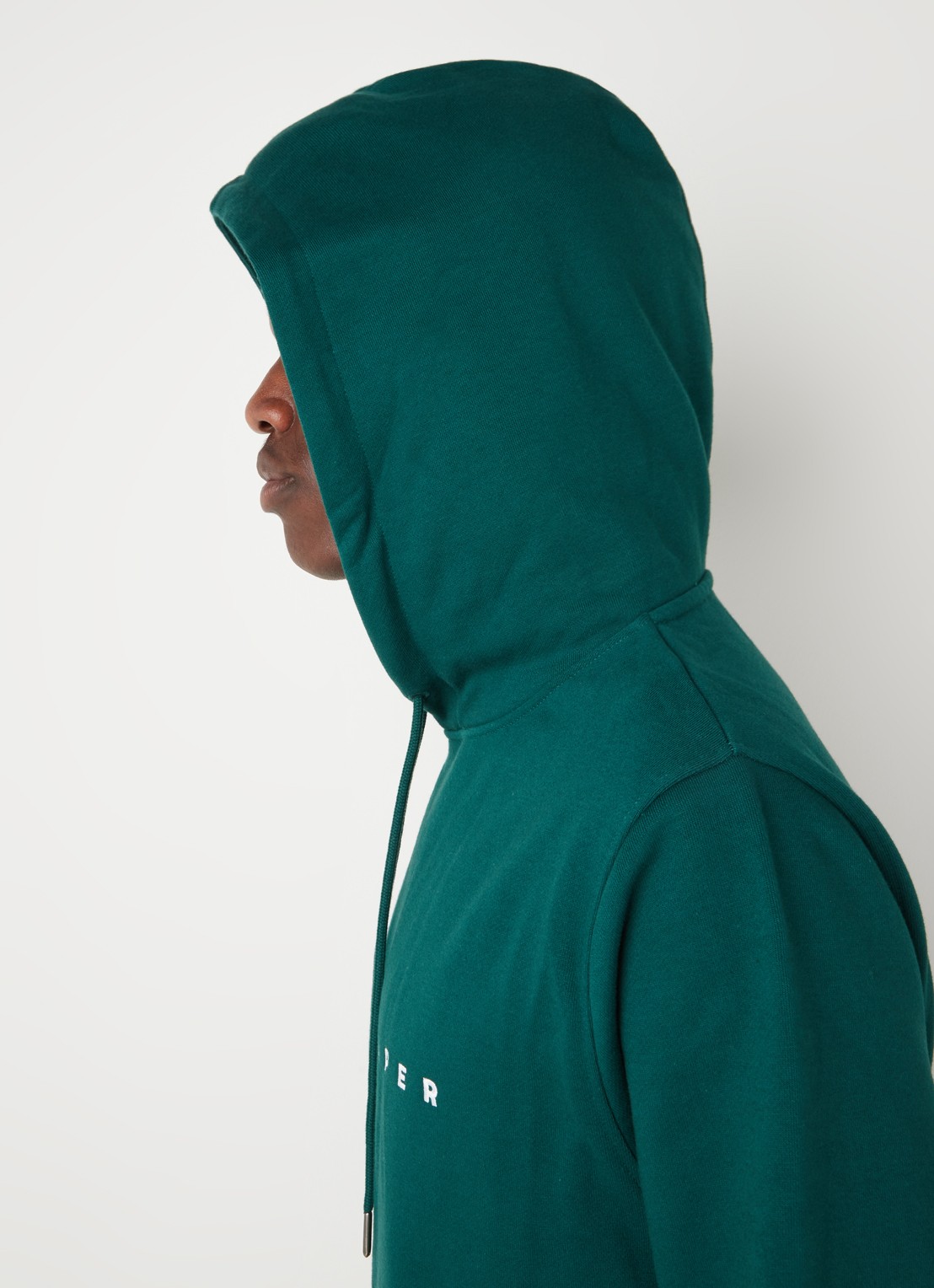 Daily Paper Alias hoodie met logoborduring - detail 4 donkergroen