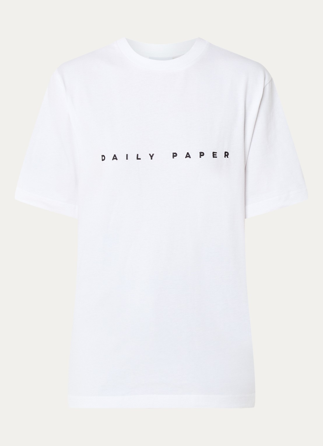 Daily Paper Alias oversized T-shirt met logoborduring - voorkant 2 wit