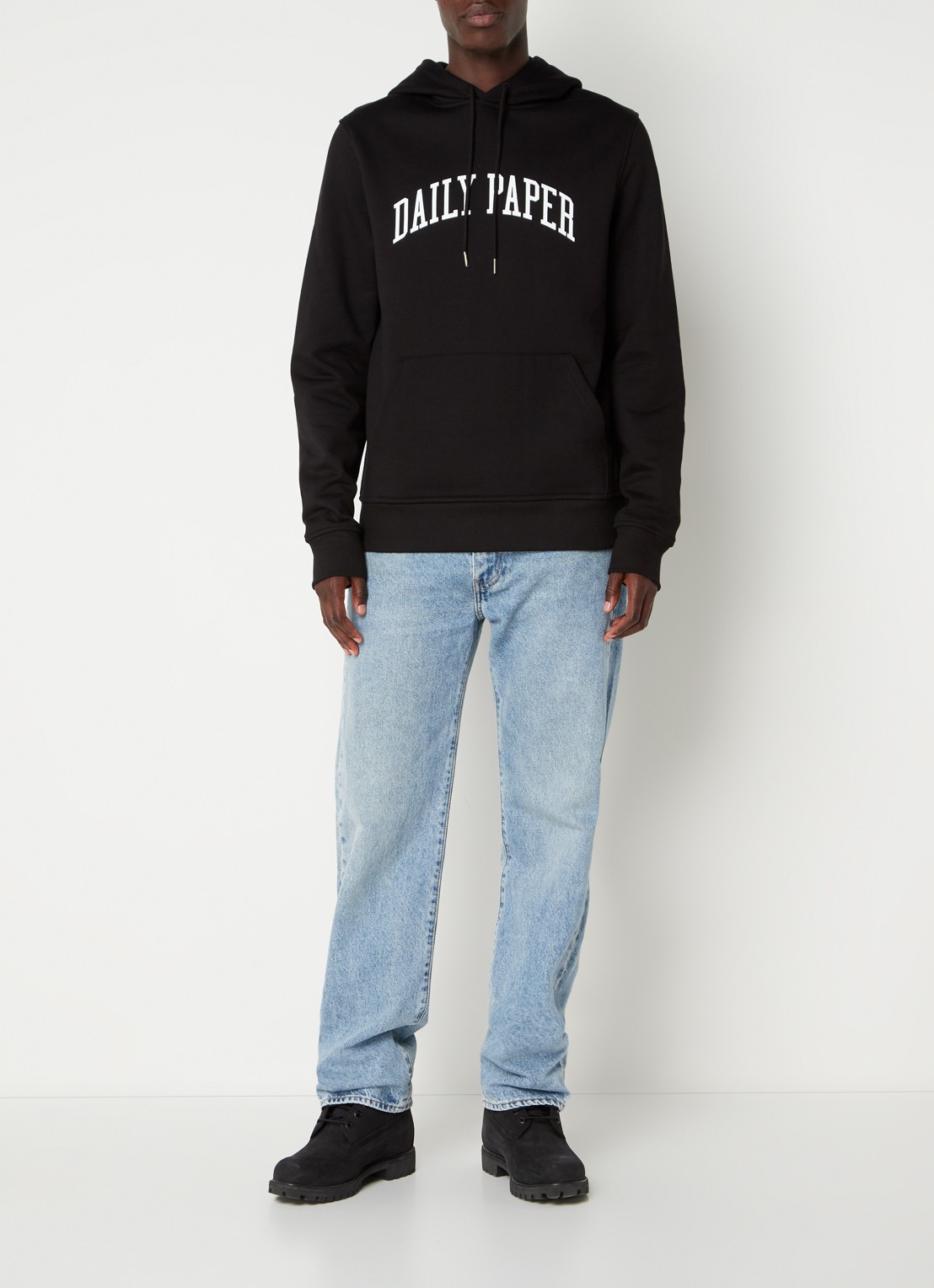Daily Paper Arch hoodie met logoprint  - voorkant 5 zwart