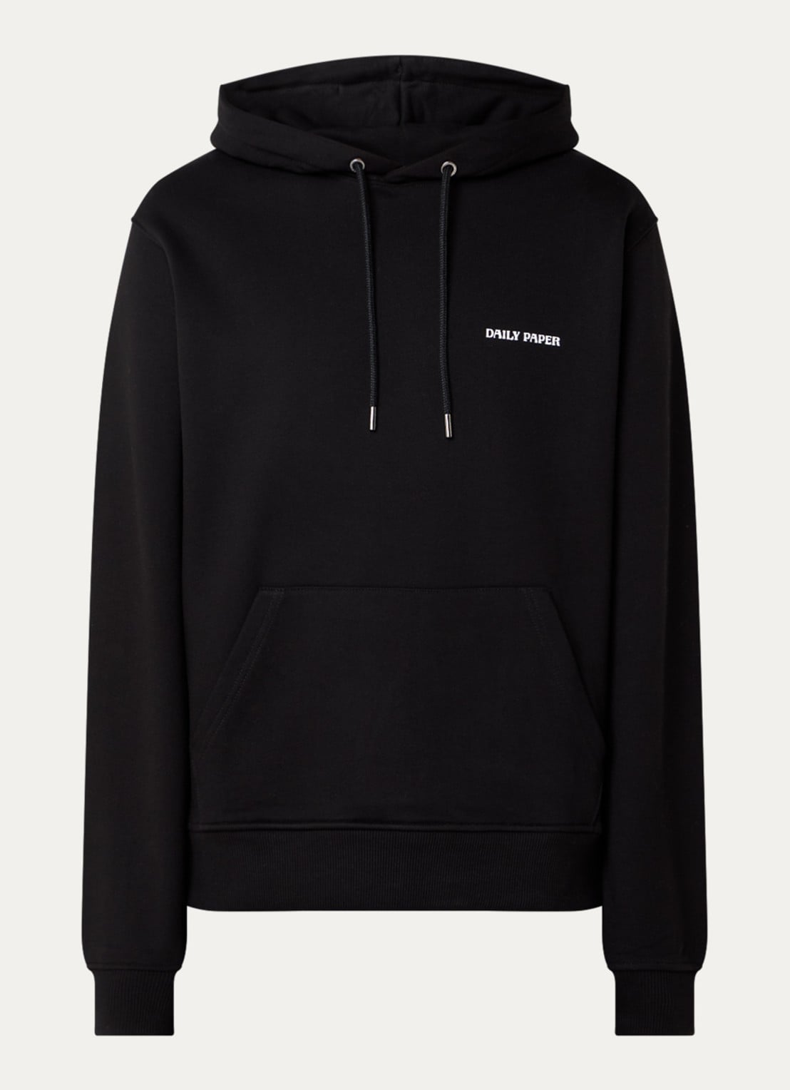 Daily Paper Dias hoodie met logo - voorkant 4 zwart