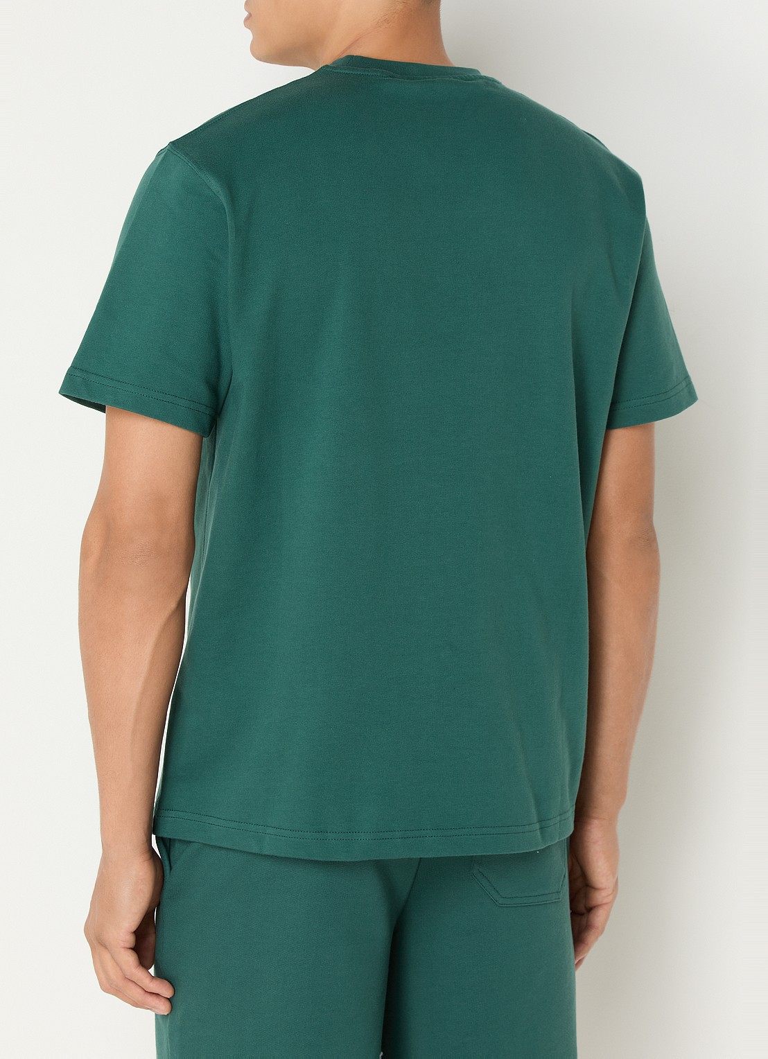 Daily Paper Dias T-shirt met logo - achterkant 4 donkergroen