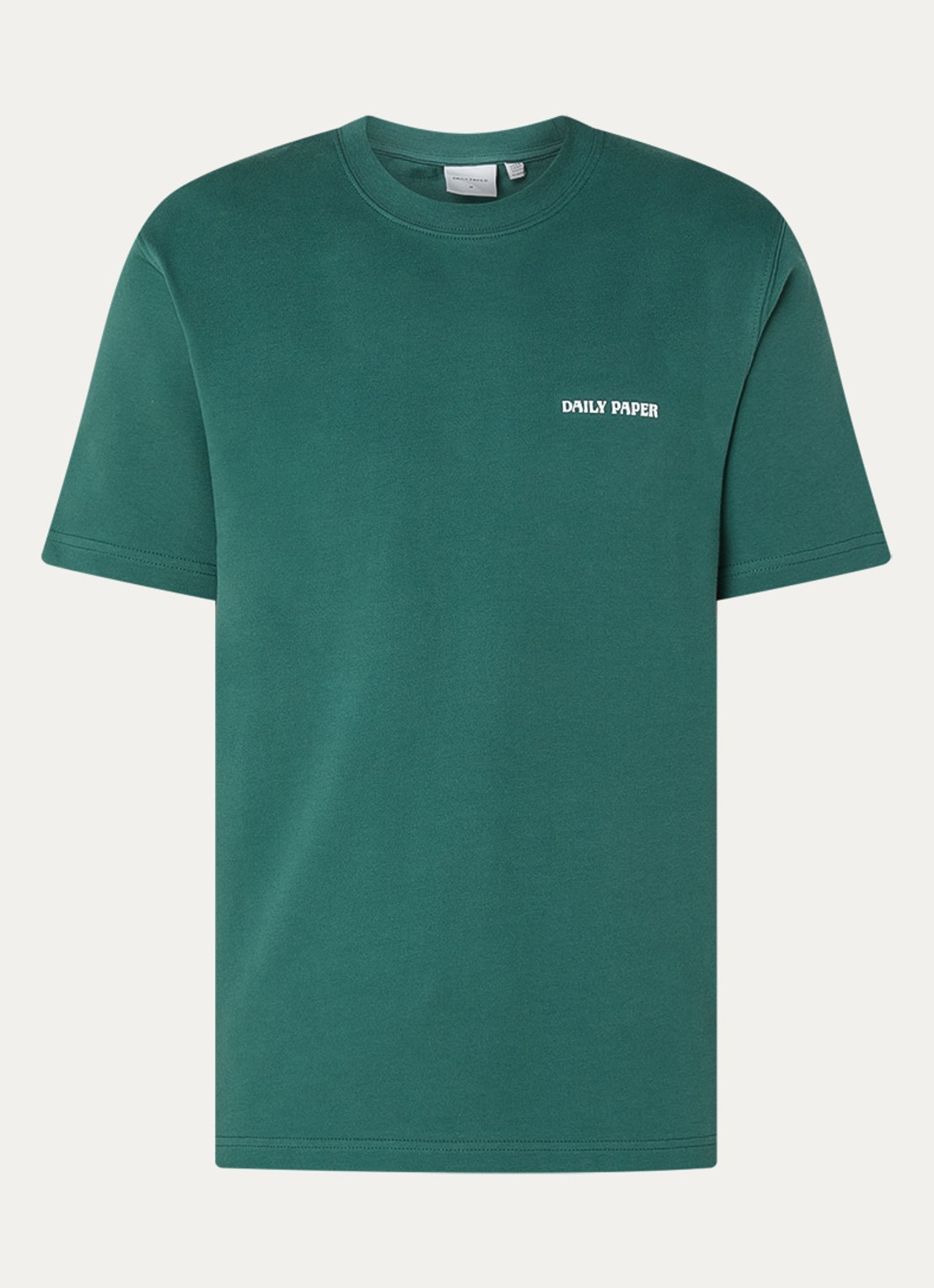 Daily Paper Dias T-shirt met logo - voorkant 2 donkergroen