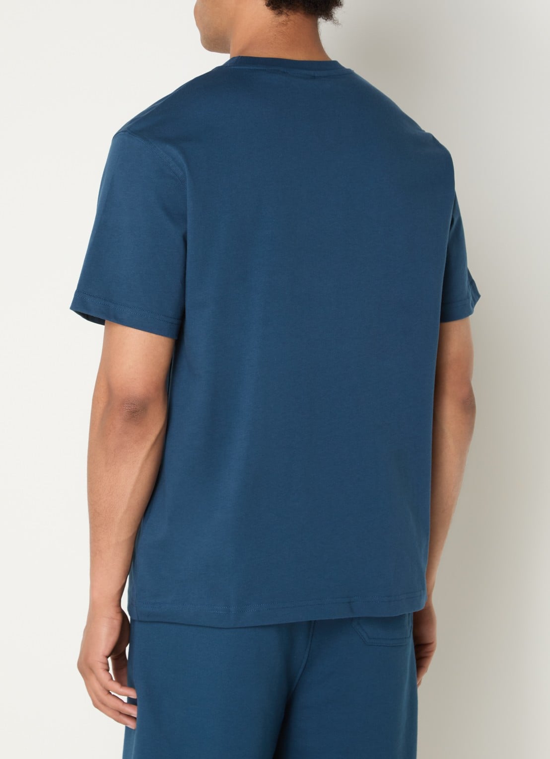 Daily Paper Dias T-shirt met logo - achterkant donkerblauw