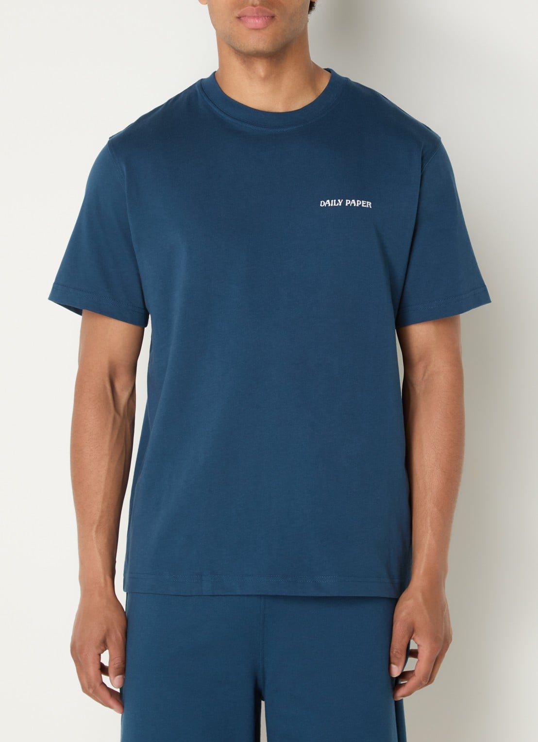 Daily Paper Dias T-shirt met logo - detail 4 donkerblauw