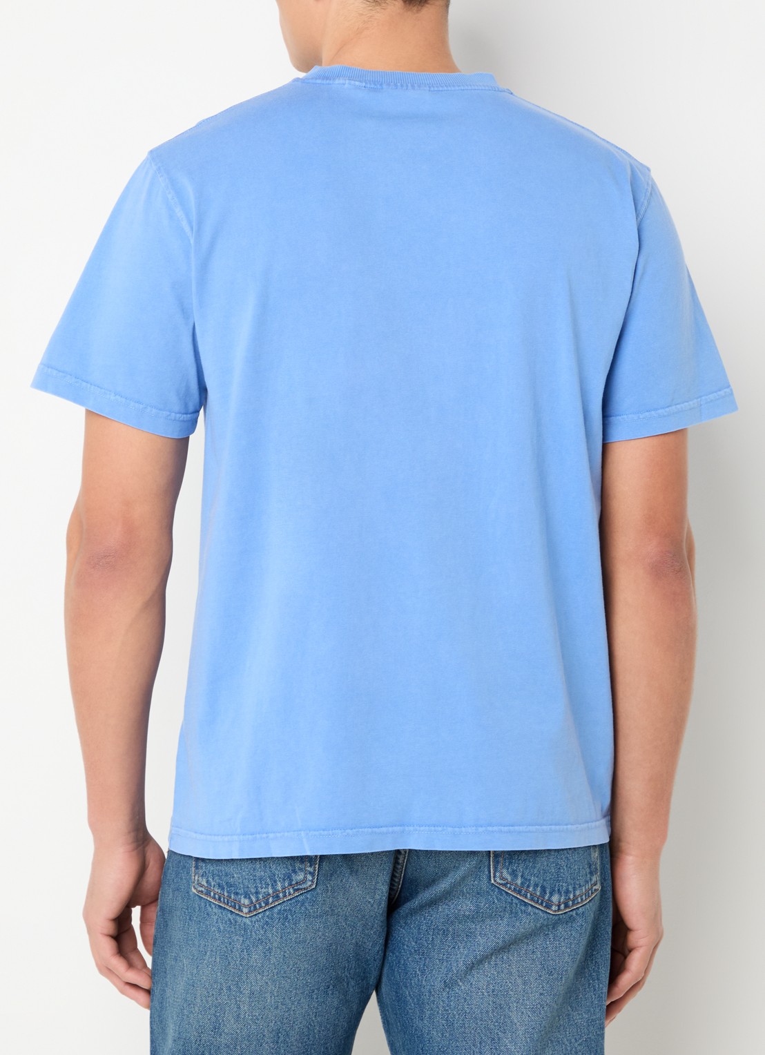 Daily Paper Dias T-shirt met logoborduring - achterkant blauw