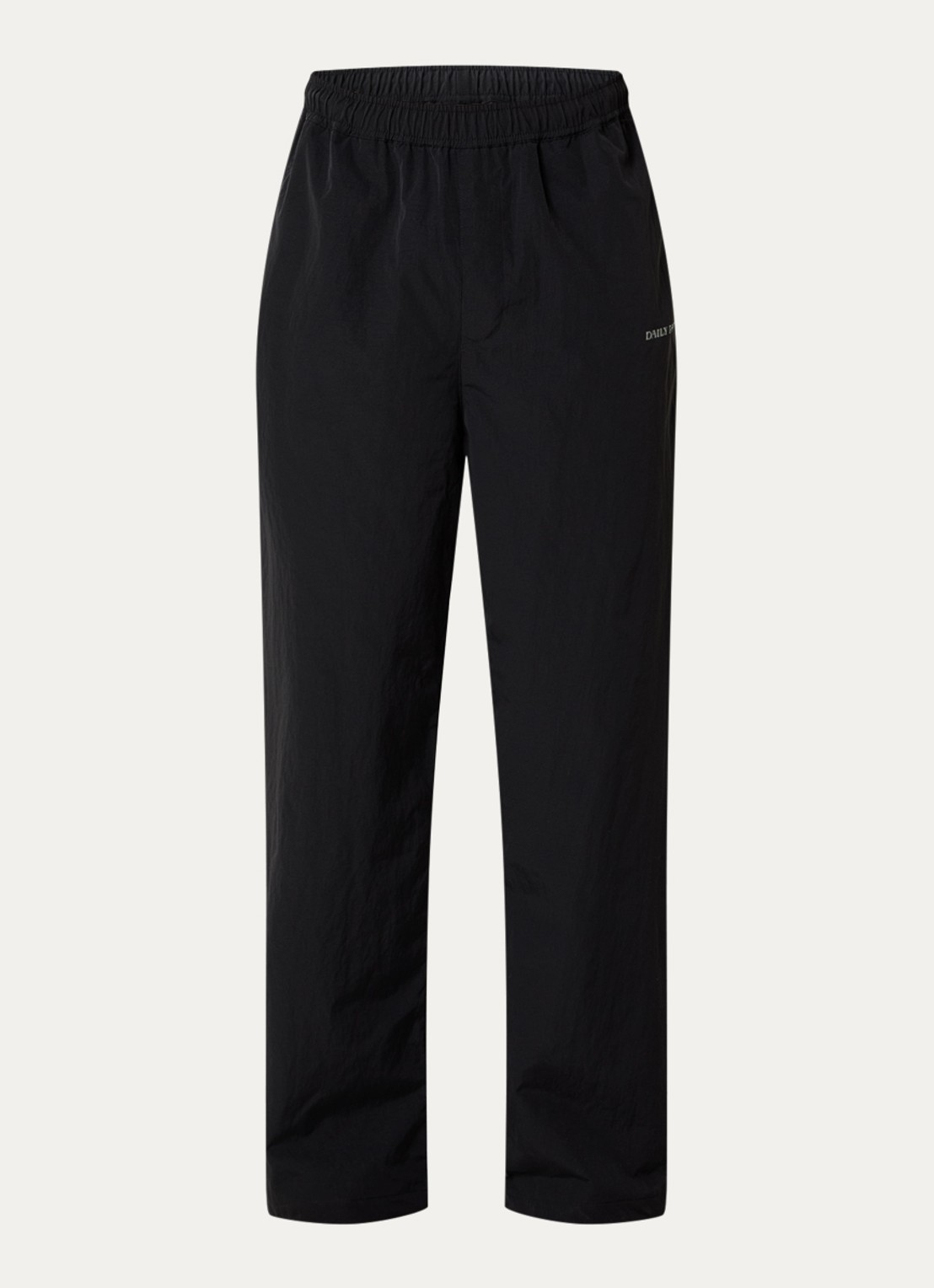 Daily Paper Dias wide fit broek met steekzakken - voorkant zwart