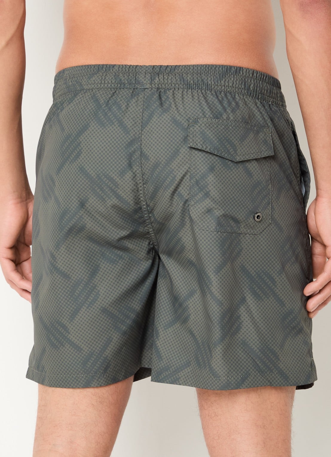 Daily Paper Dotted zwemshorts met stippenprint - achterkant 2 bronsgroen