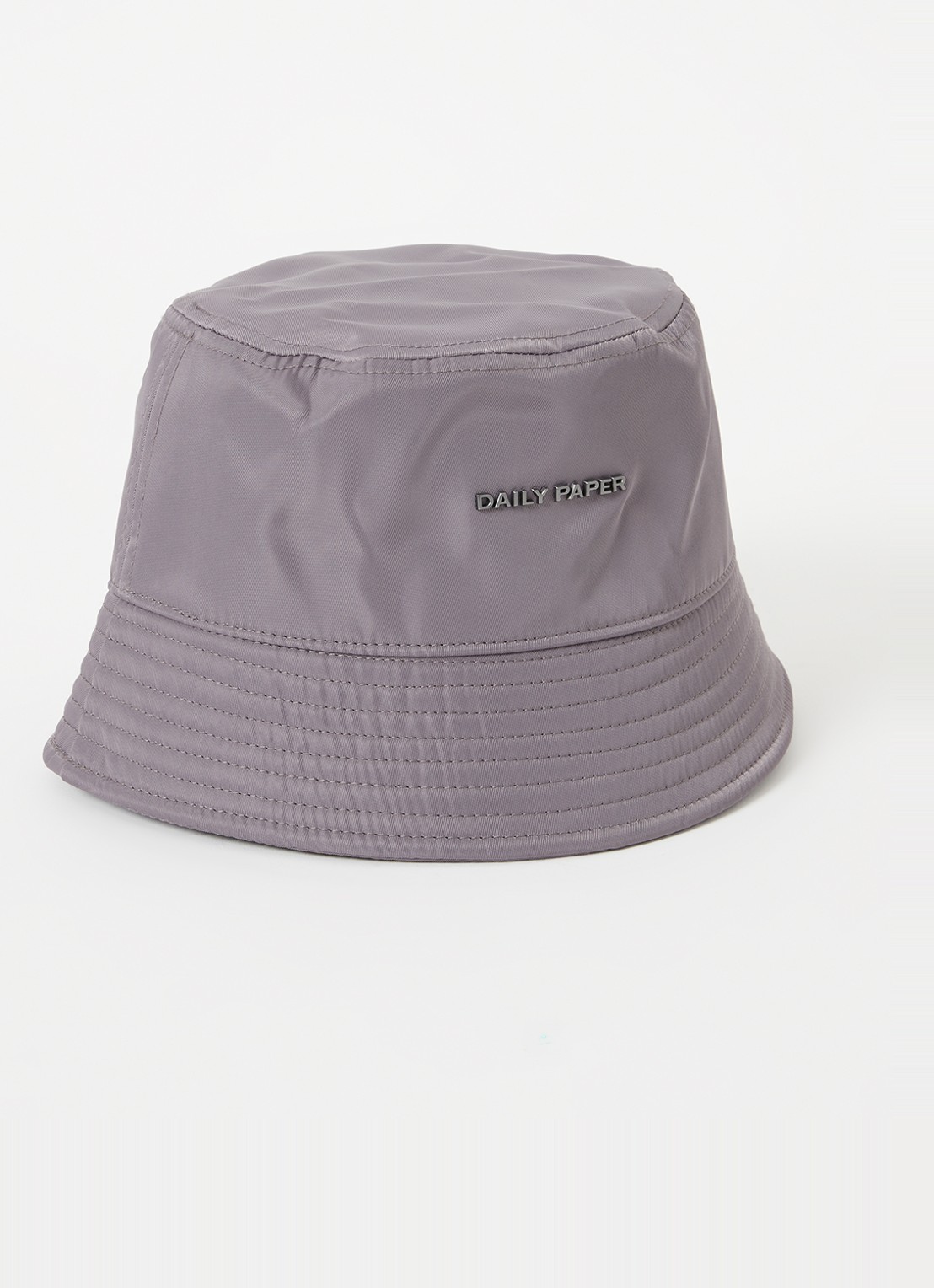 Daily Paper E bucket hoed met logo - voorkant taupe