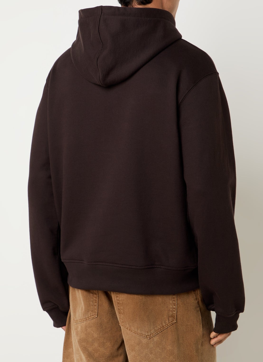 Daily Paper Emblem hoodie met print - achterkant 5 donkerbruin