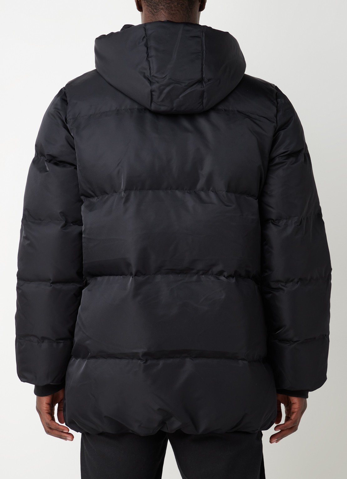 Daily Paper Epuffa puffer jack met afneembare capuchon - achterkant 4 zwart