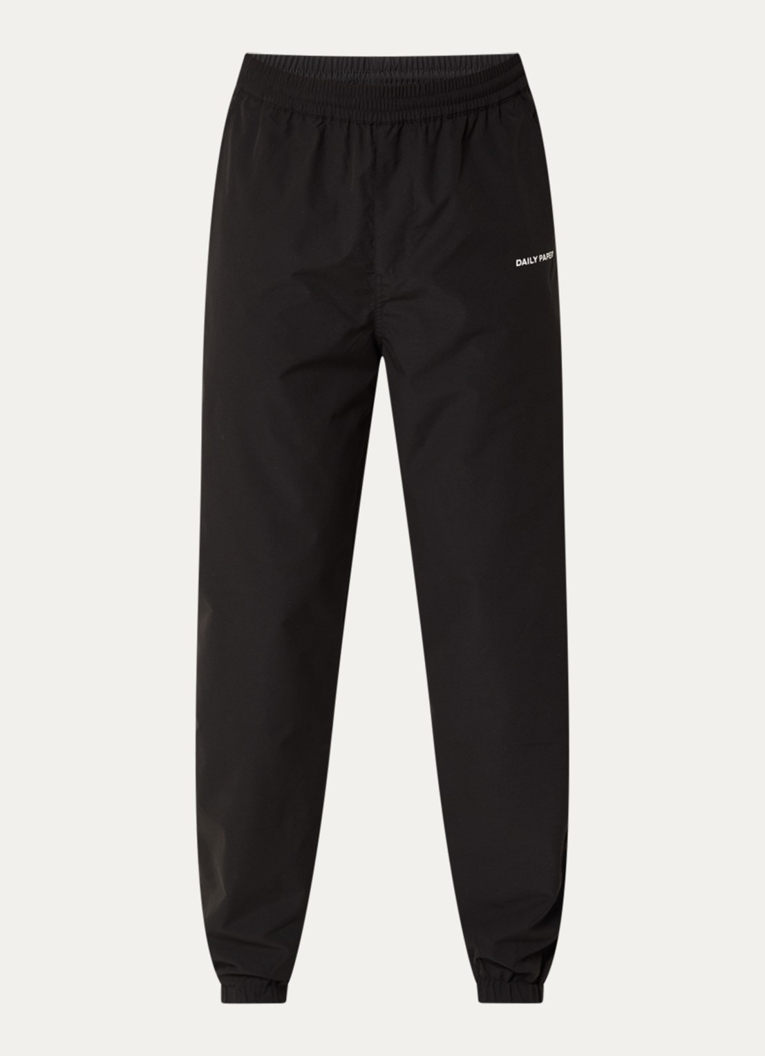 Daily Paper Eward tapered fit trackpants met logo en steekzakken - voorkant 2 zwart