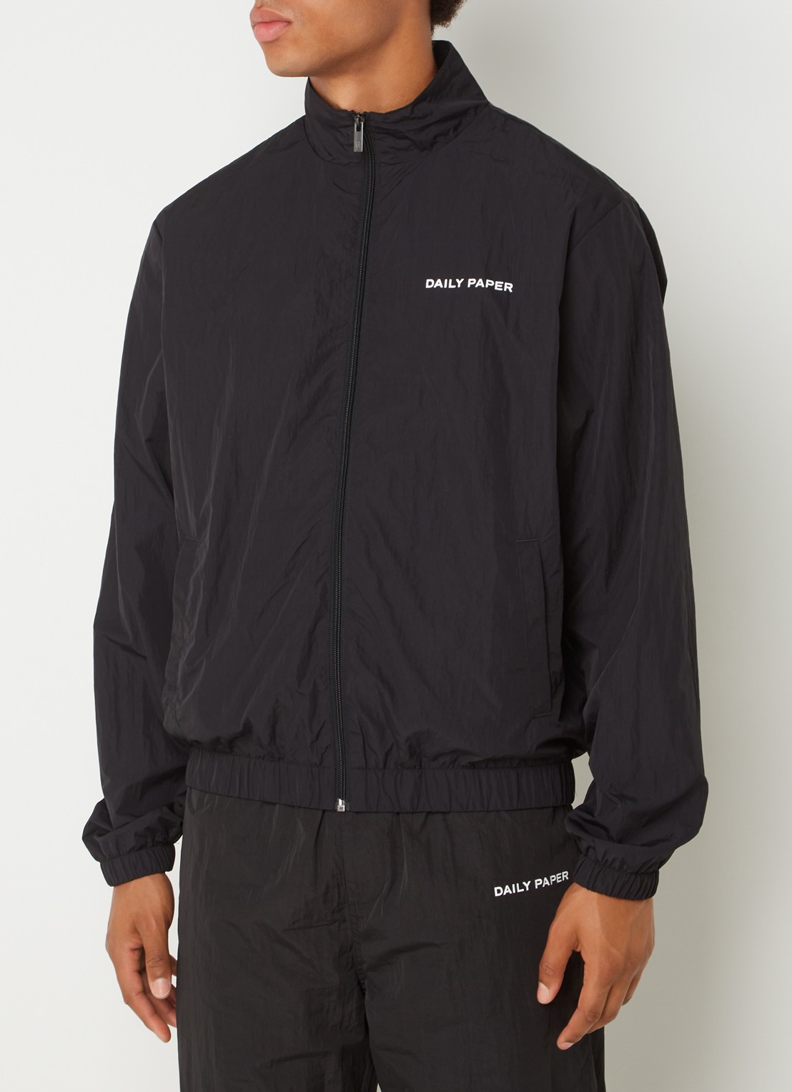 Daily Paper Eward trackvest met logo - detail 3 zwart