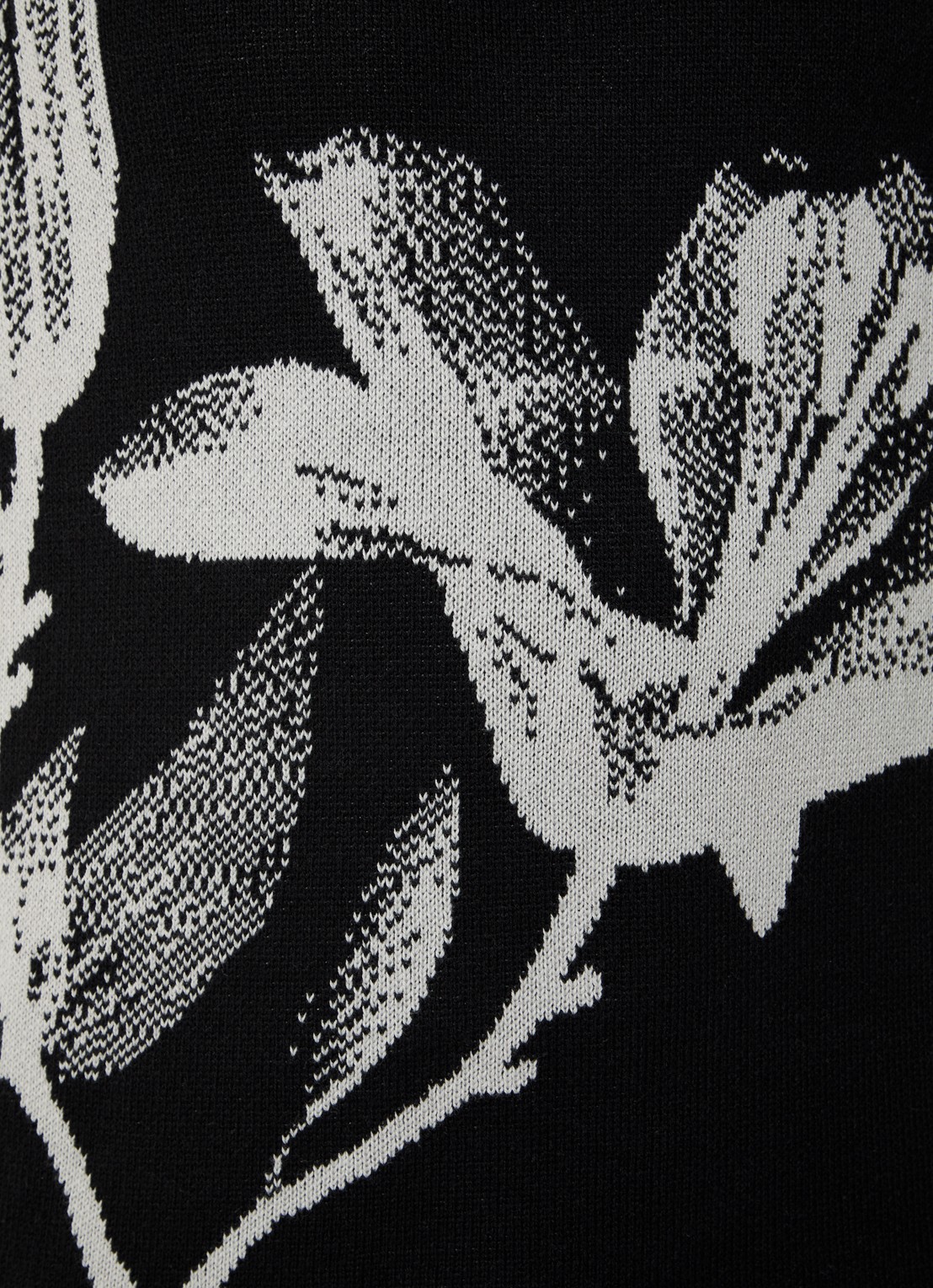 Daily Paper Fijngebreide spencer met ingebreid patroon - detail 4 zwart