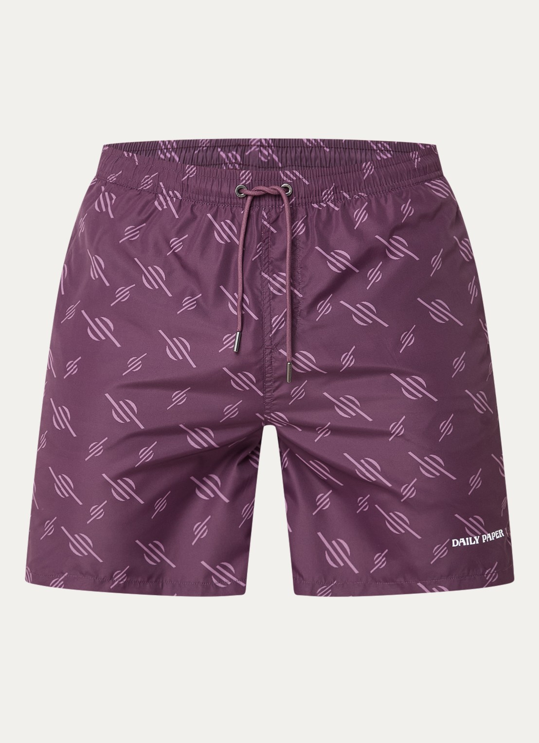 Daily Paper Irregular zwemshort met grafische print - voorkant paars