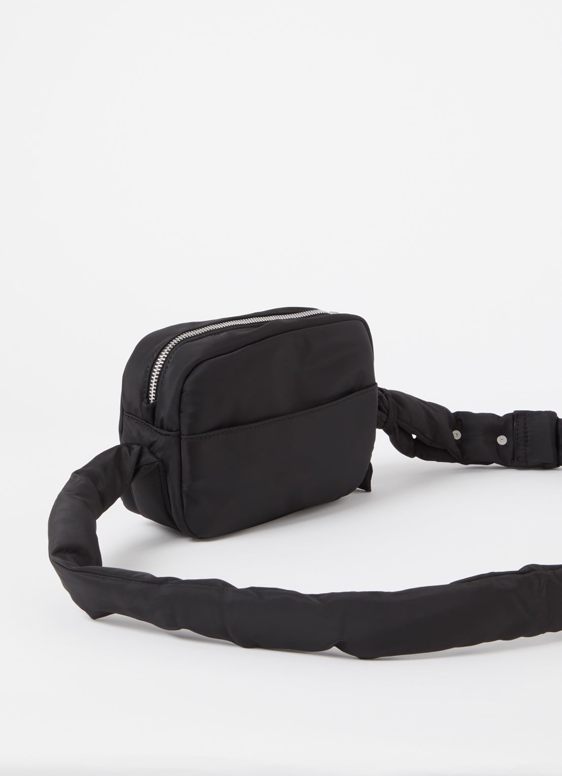 Daily Paper Mohi crossbodytas met verstelbare schouderriem  - achterkant zwart