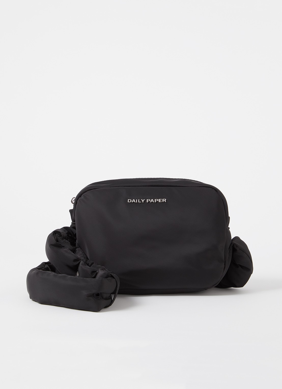 Daily Paper Mohi crossbodytas met verstelbare schouderriem  - voorkant 2 zwart