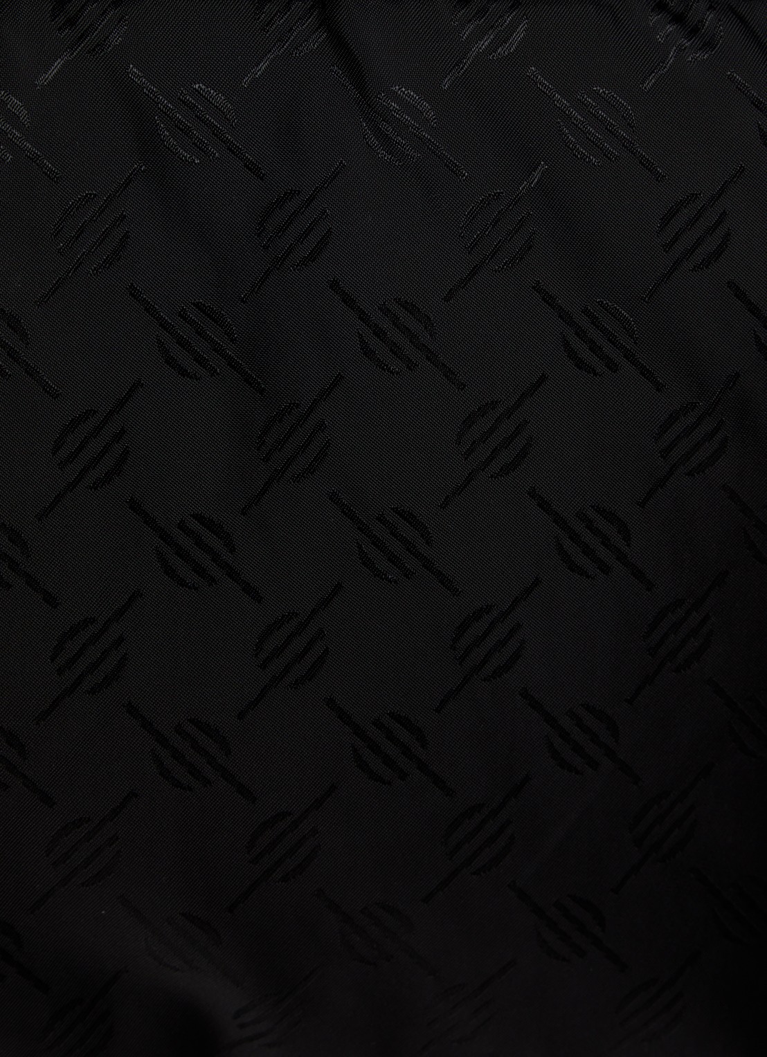 Daily Paper Monogram puffer jack met afneembare capuchon en logoprint - detail 5 zwart