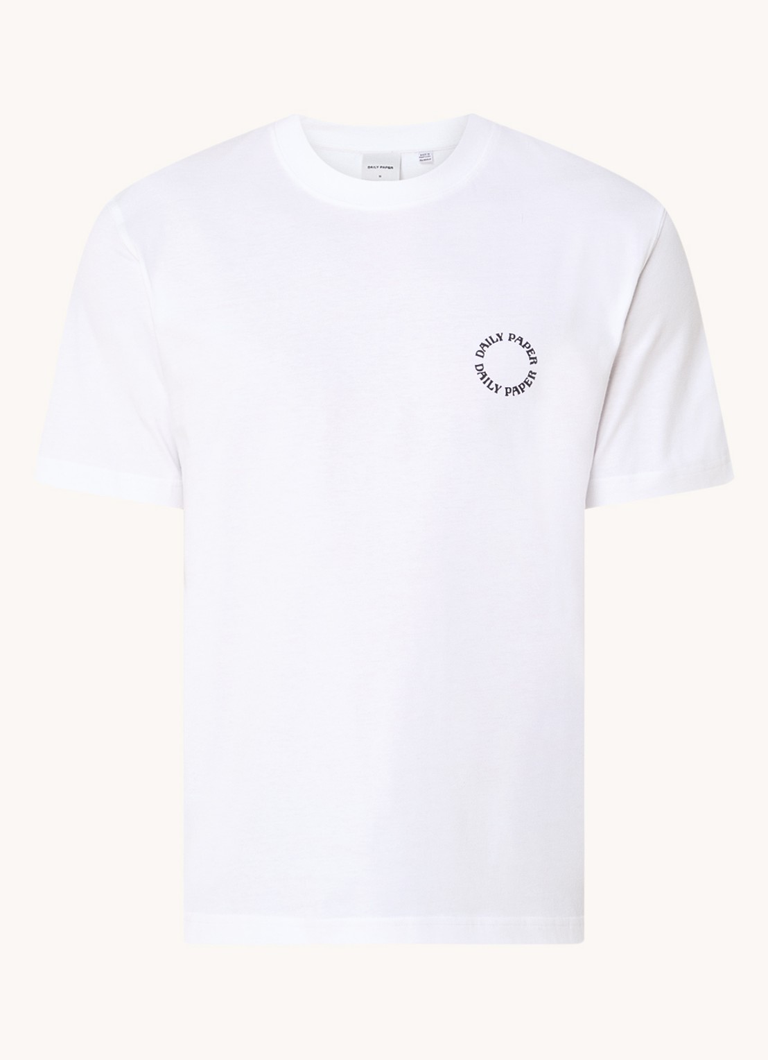 Daily Paper Orbit T-shirt met logo - voorkant wit
