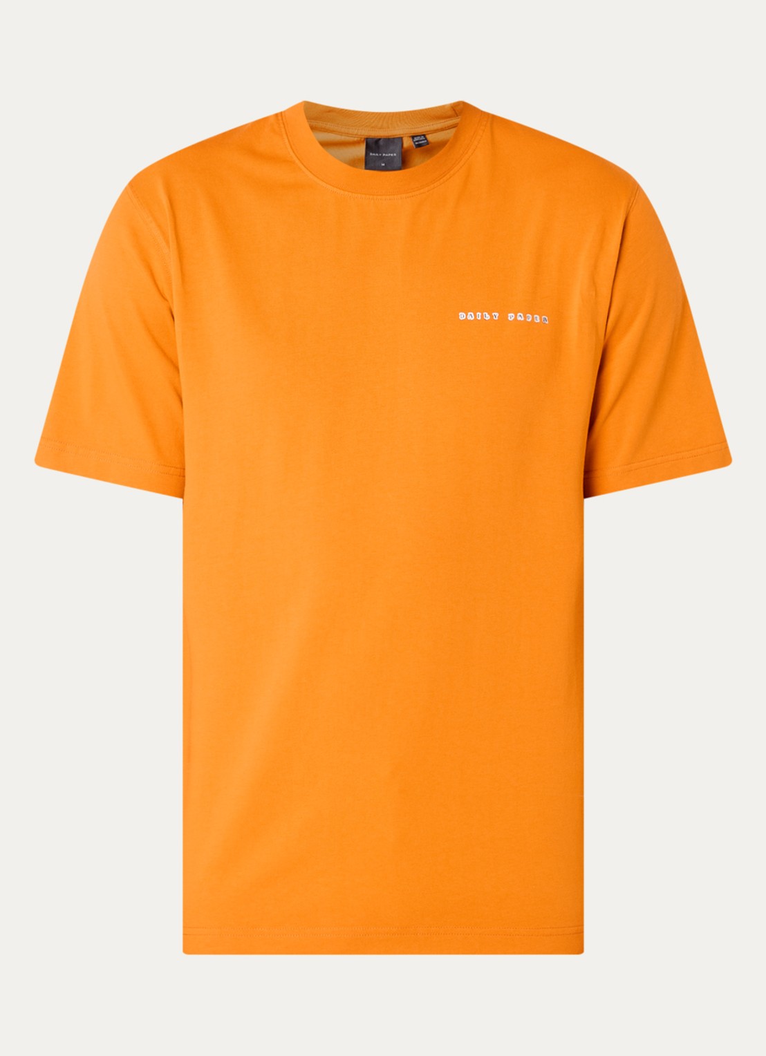Daily Paper Origami T-shirt met logo- en backprint - voorkant 3 oranje