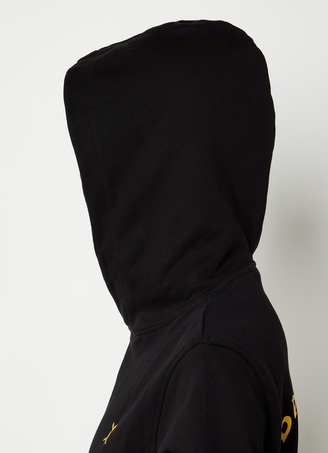 Daily Paper Paisy hoodie van biologisch katoen met logo- en backprint - detail 3 zwart