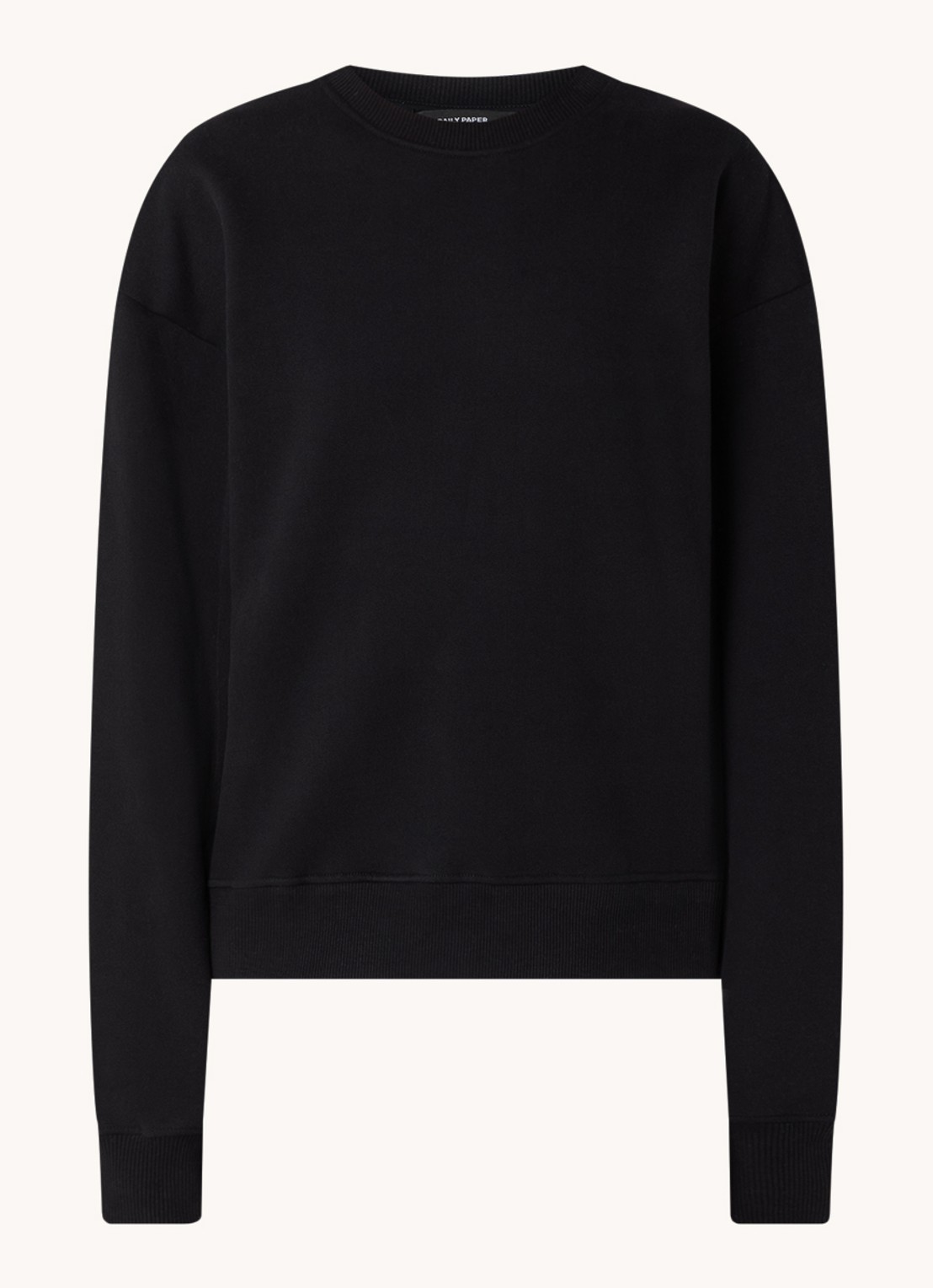 Daily Paper Ragla sweater met backprint - voorkant zwart