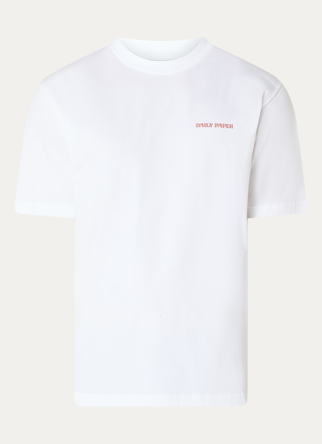 Daily Paper Safari Rally T-shirt met logo- en backprint - voorkant 3 wit