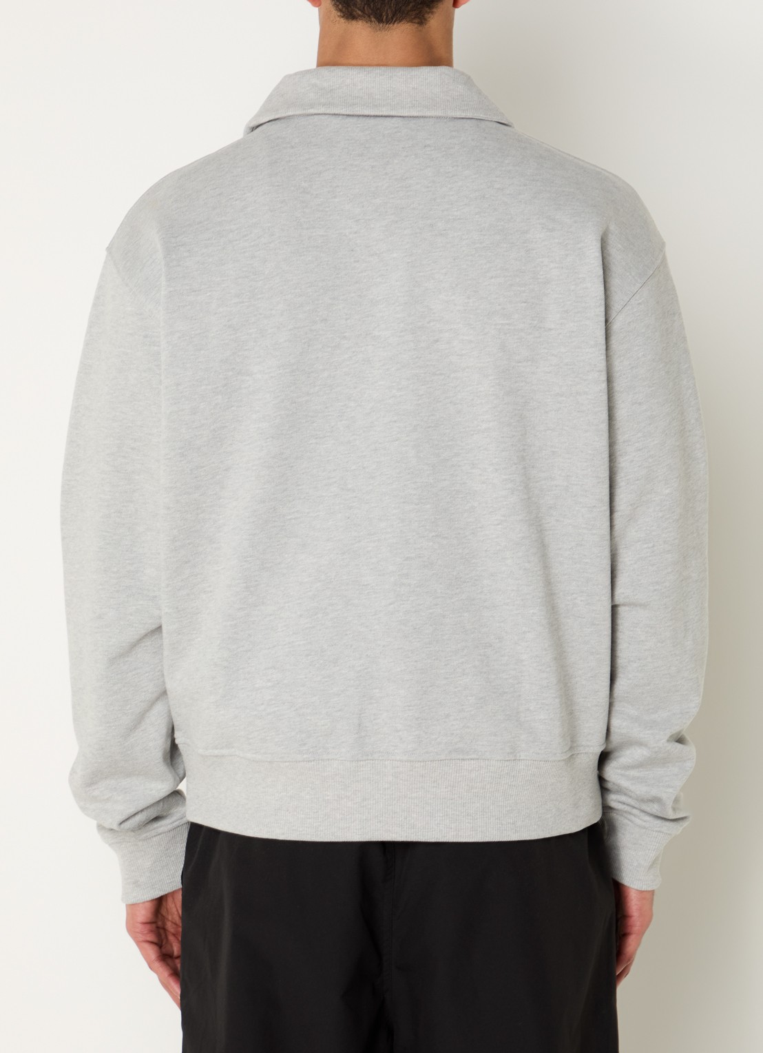 Daily Paper Sweater met logo en kraag - achterkant 4 grijsmele