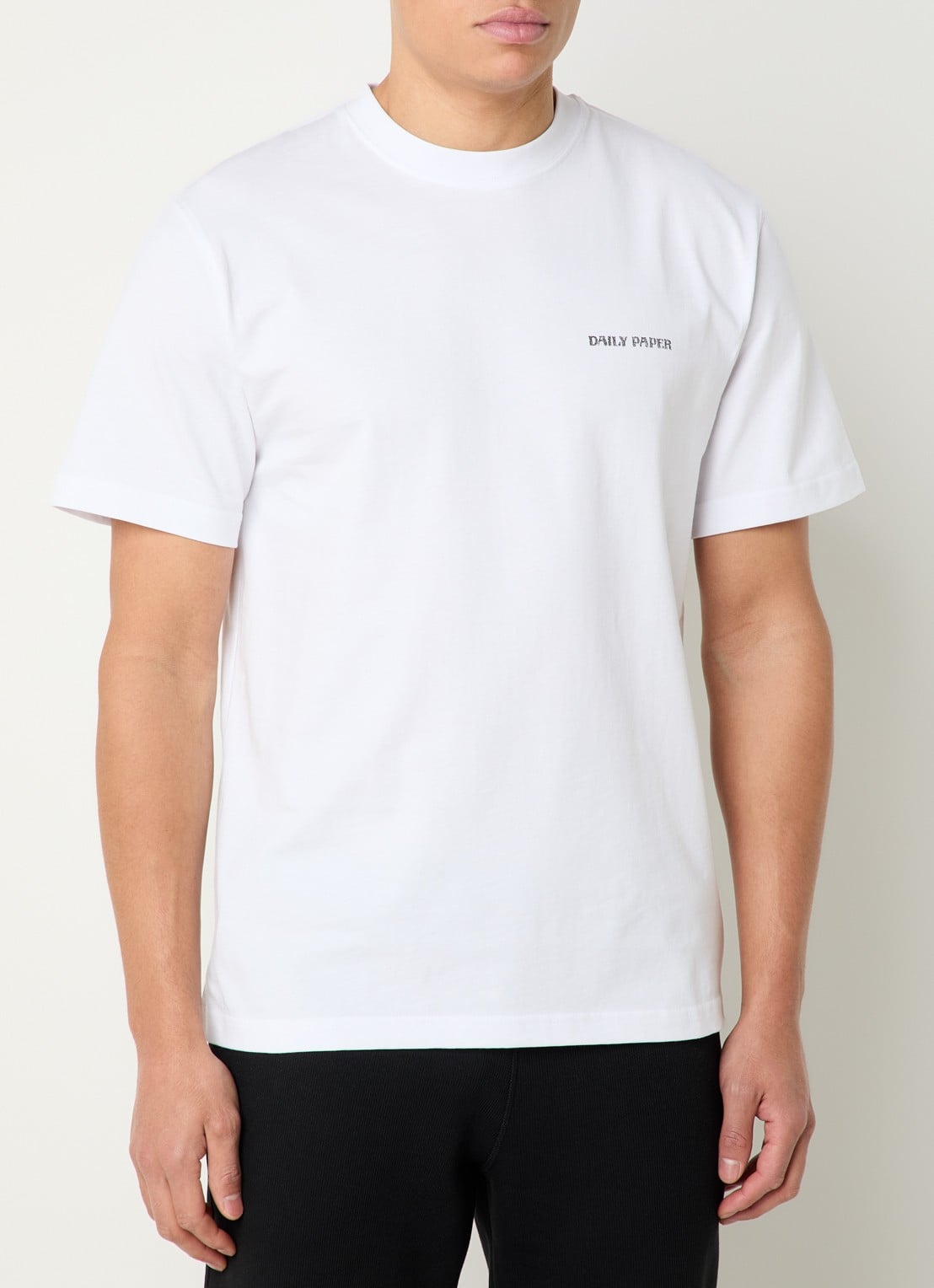 Daily Paper T-shirt met logo- en backprint - achterkant 2 wit