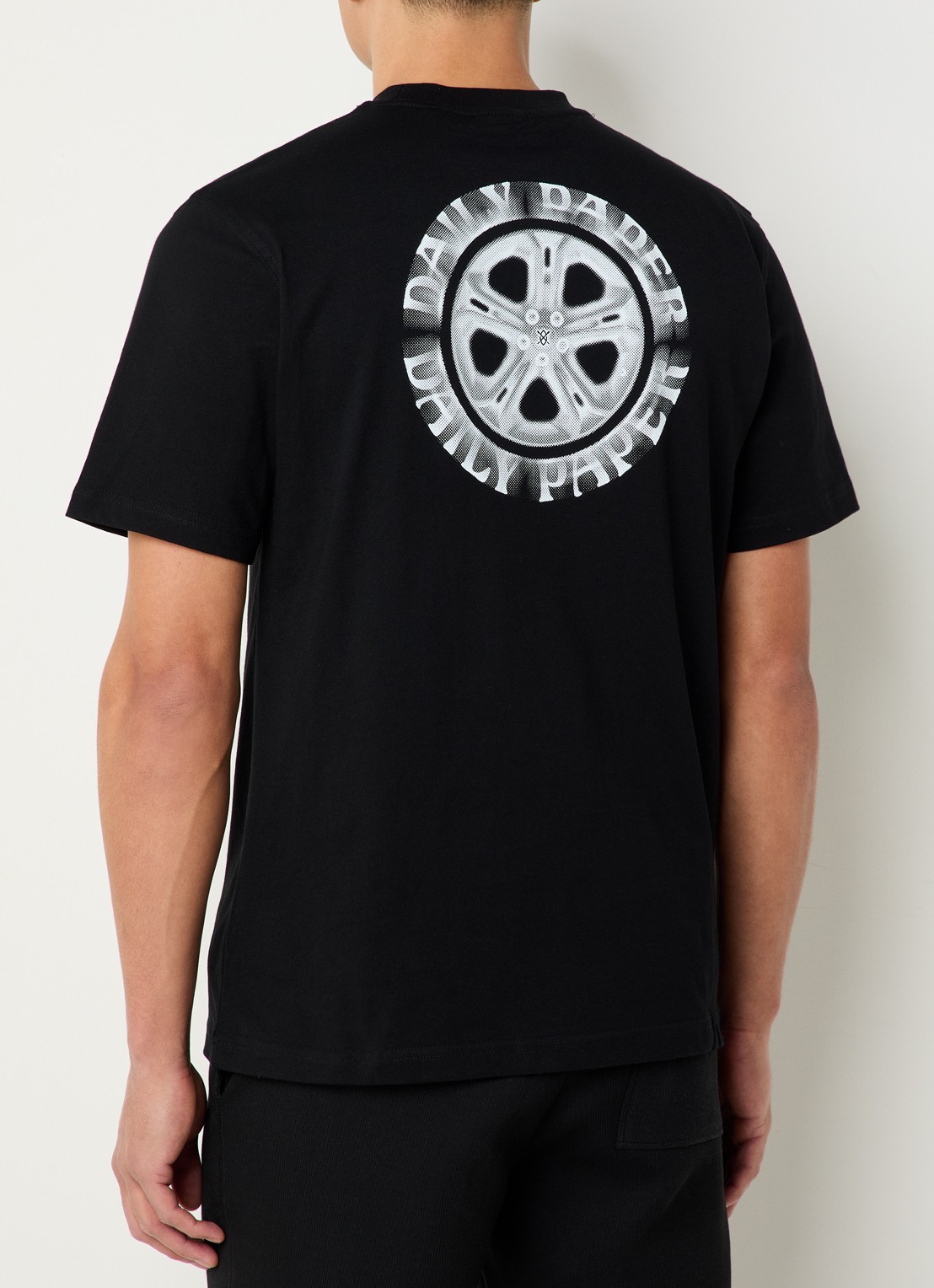 Daily Paper T-shirt met logo en ronde hals - detail 3 zwart