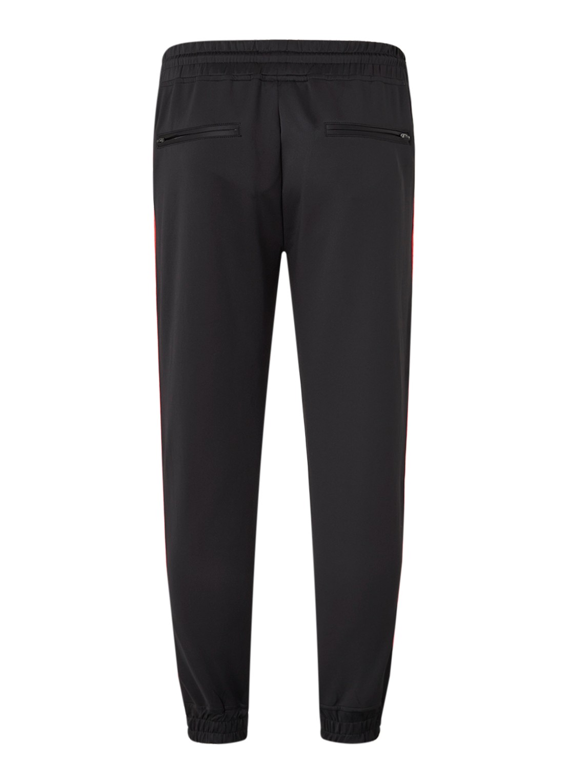 Daily Paper Tapered fit joggingbroek met logoband - achterkant diepzwart