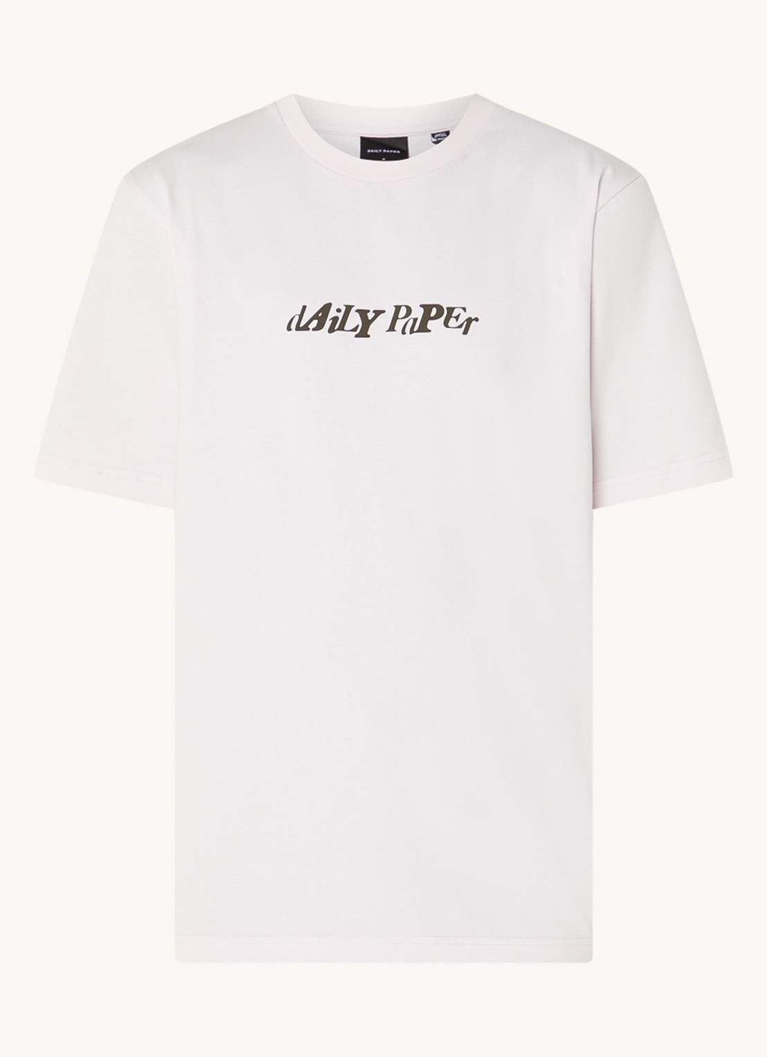 Daily Paper Unified T-shirt met logo en stretch - voorkant 2 lichtroze