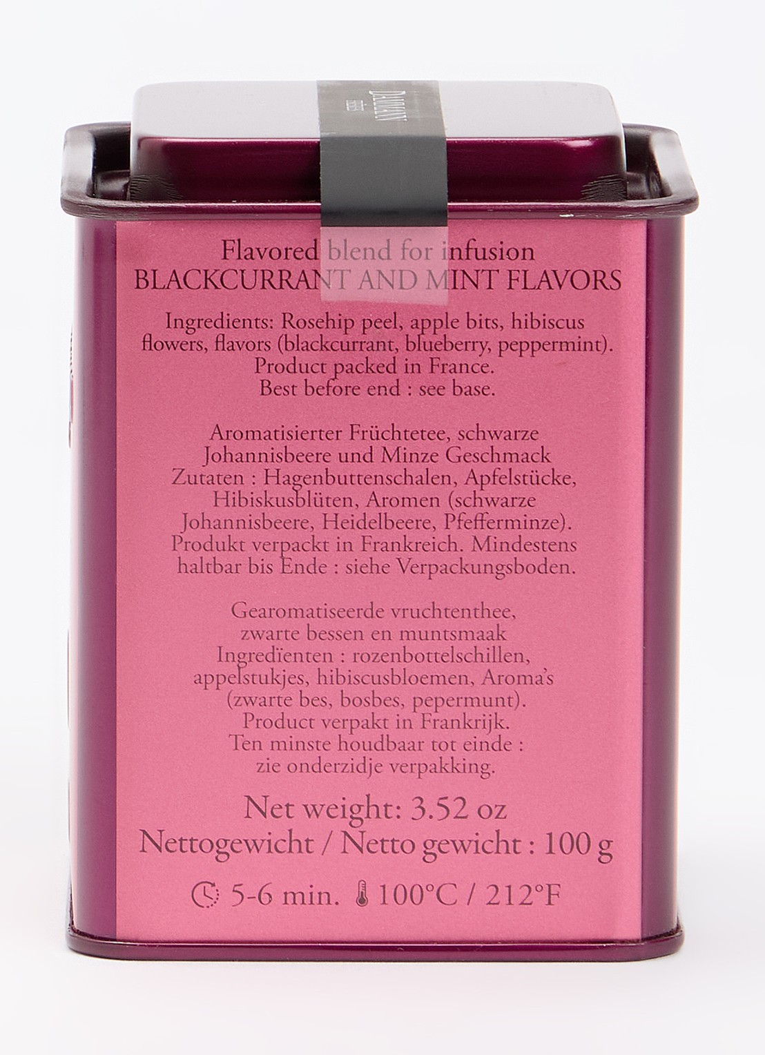 DAMMANN Frères Cassis Menthe losse thee 100 gram - voorkant 2 undefined