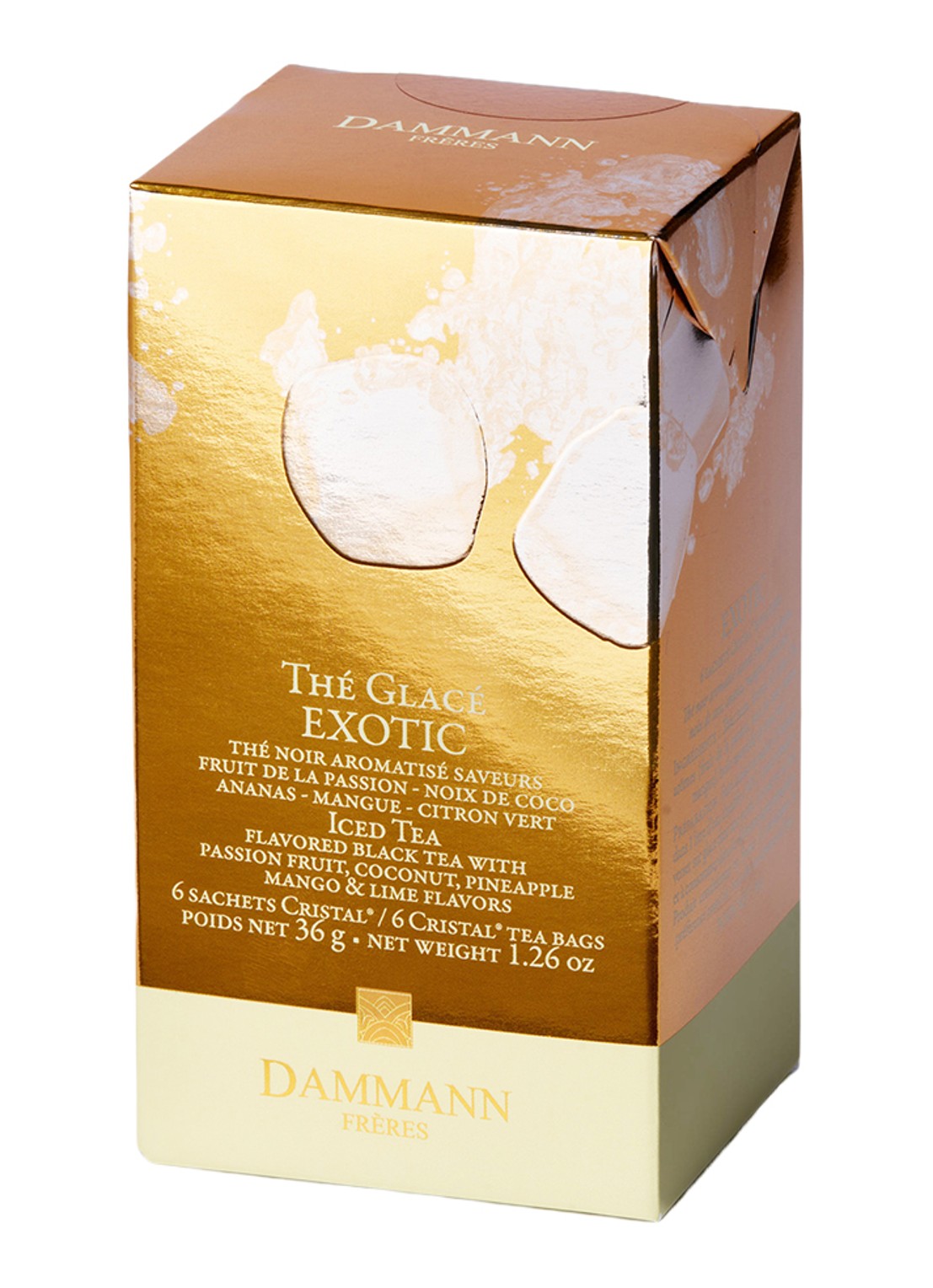 DAMMANN Frères Ice Tea Noir Exotic theezakjes 6 x 30 gram - voorkant undefined