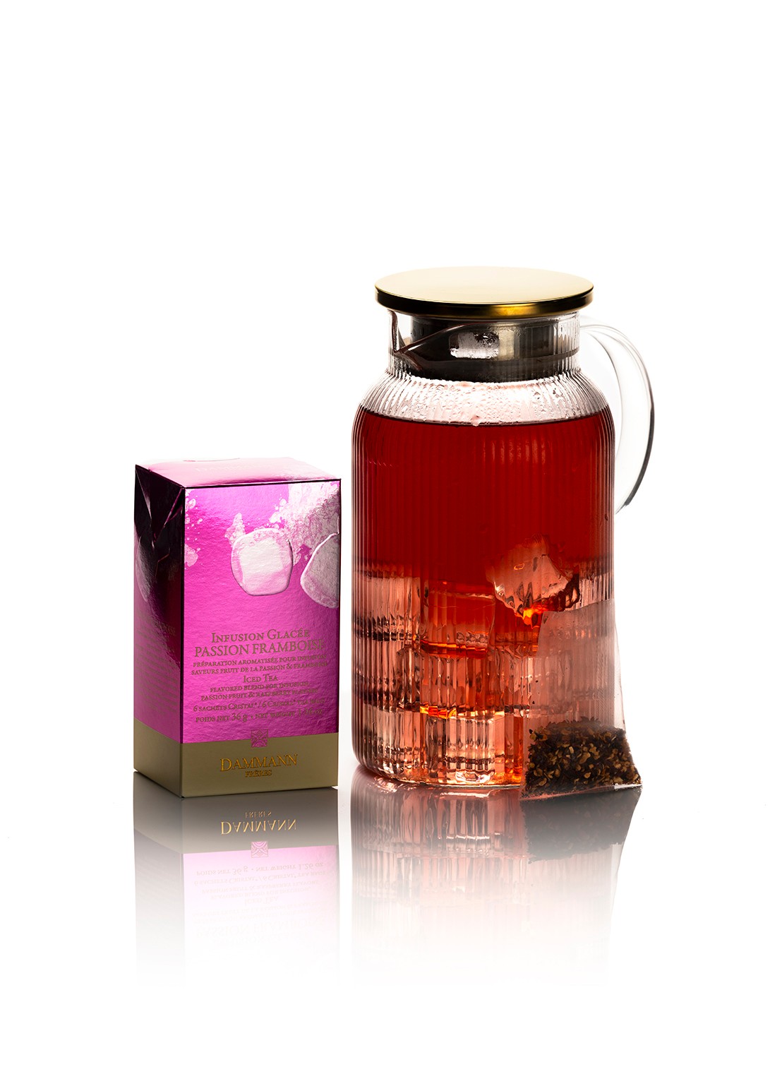 DAMMANN Frères Ice Tea Passievrucht Framboos theezakjes 6 x 30 gram - detail 2 undefined