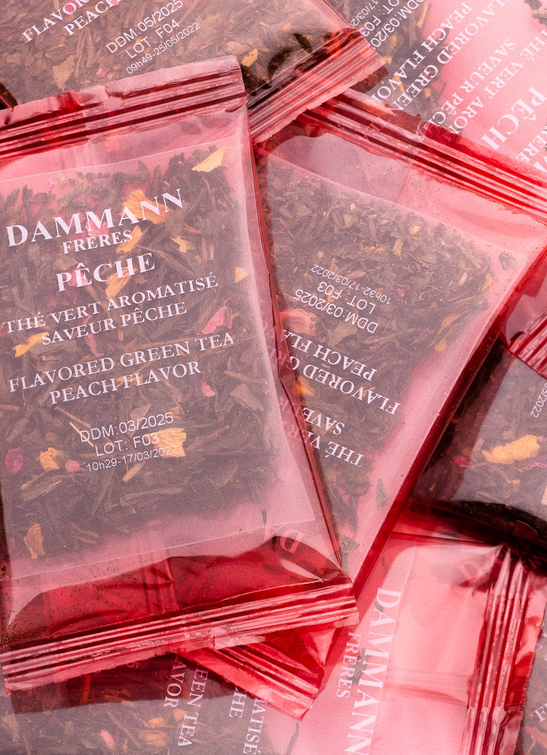 DAMMANN Frères Ice Tea Peche theezakjes 6 x 30 gram - voorkant 3 undefined