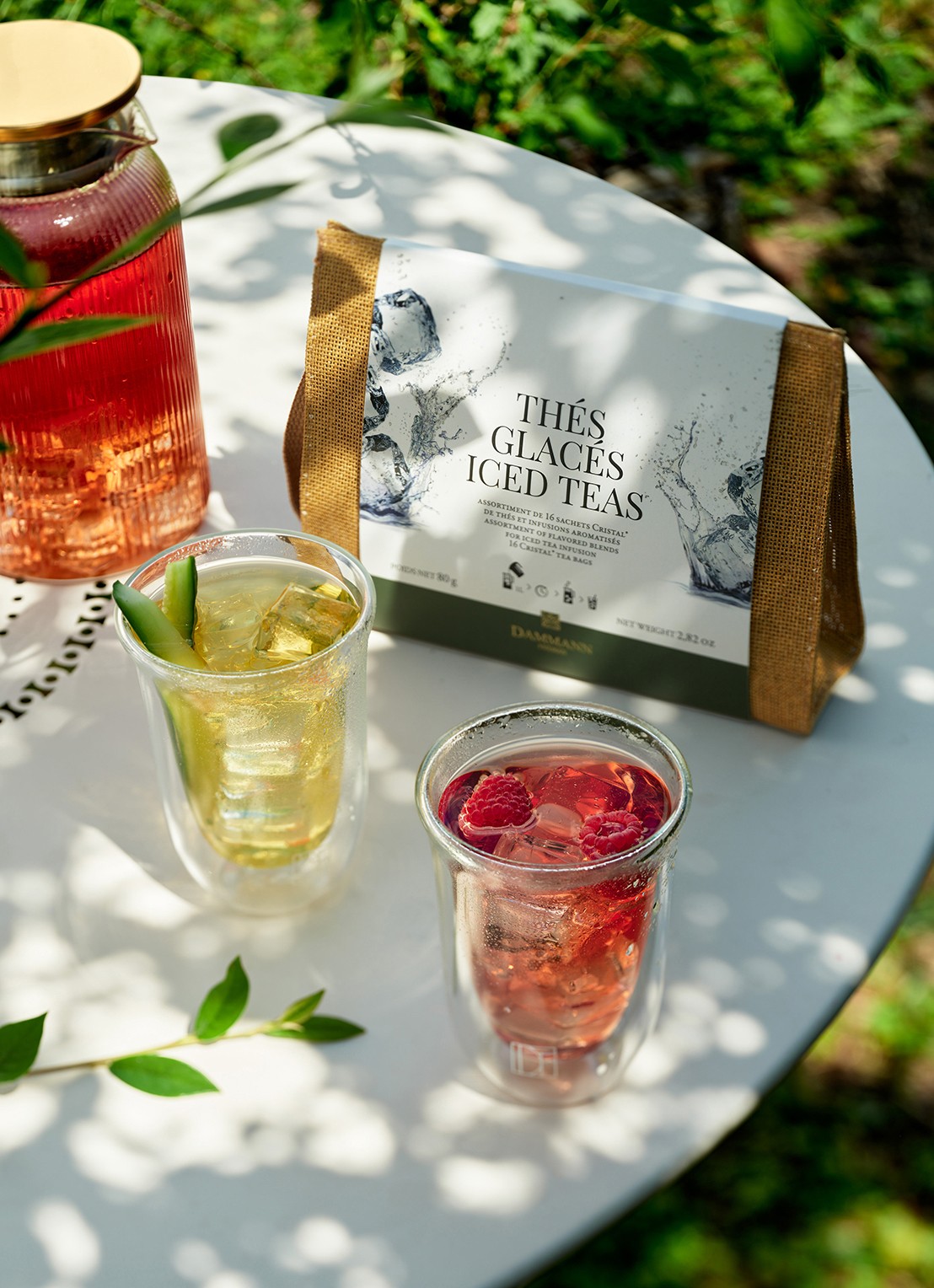 DAMMANN Frères Sunrise Ice Tea theezakjes in geschenkverpakking 82 gram - achterkant 4 undefined
