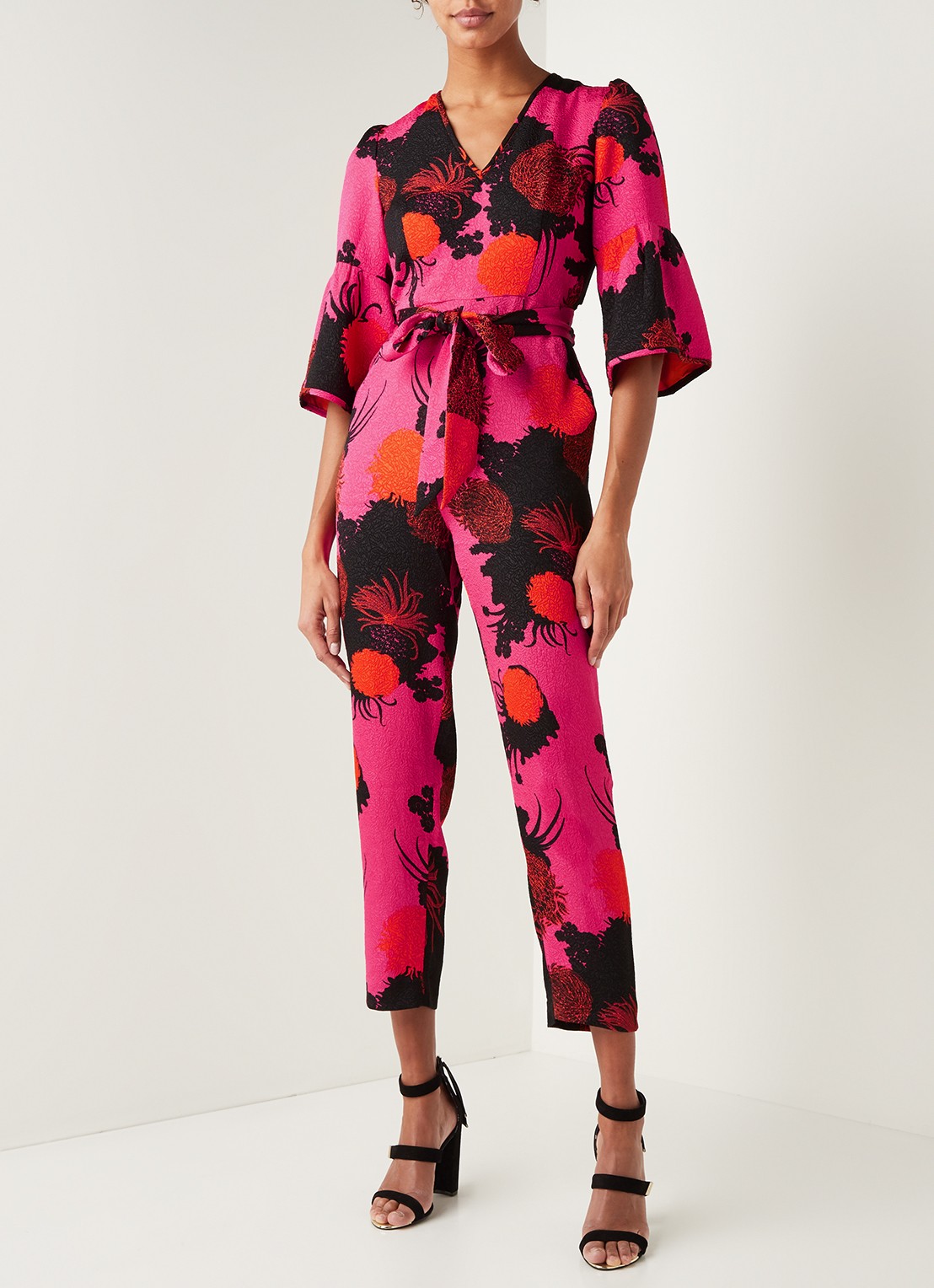 Damsel in a Dress Annora jumpsuit met bloemenprint - detail 4 roze