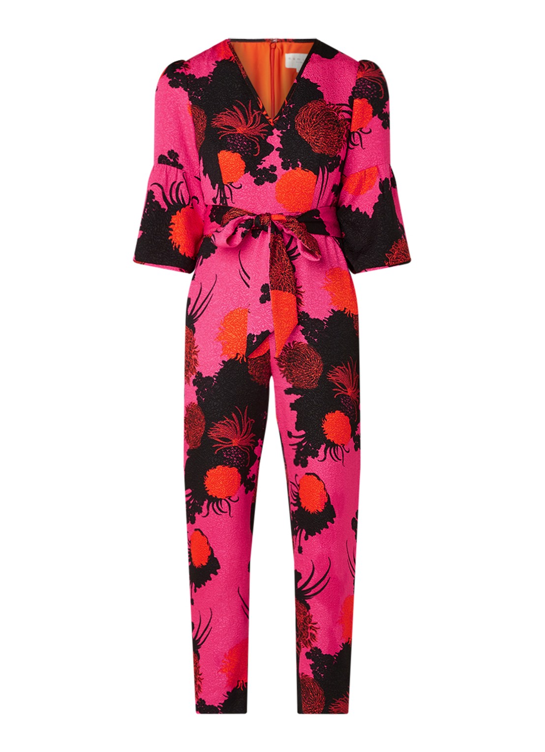 Damsel in a Dress Annora jumpsuit met bloemenprint - voorkant 2 roze