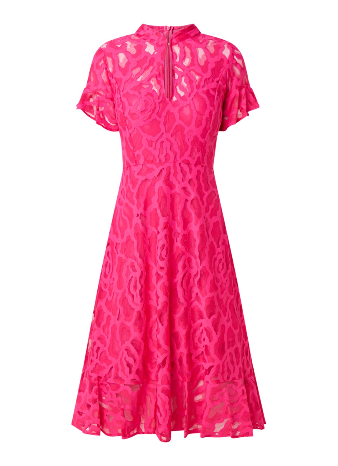Damsel in a Dress Lulu Lace Dress Pink 08 - voorkant 2 roze