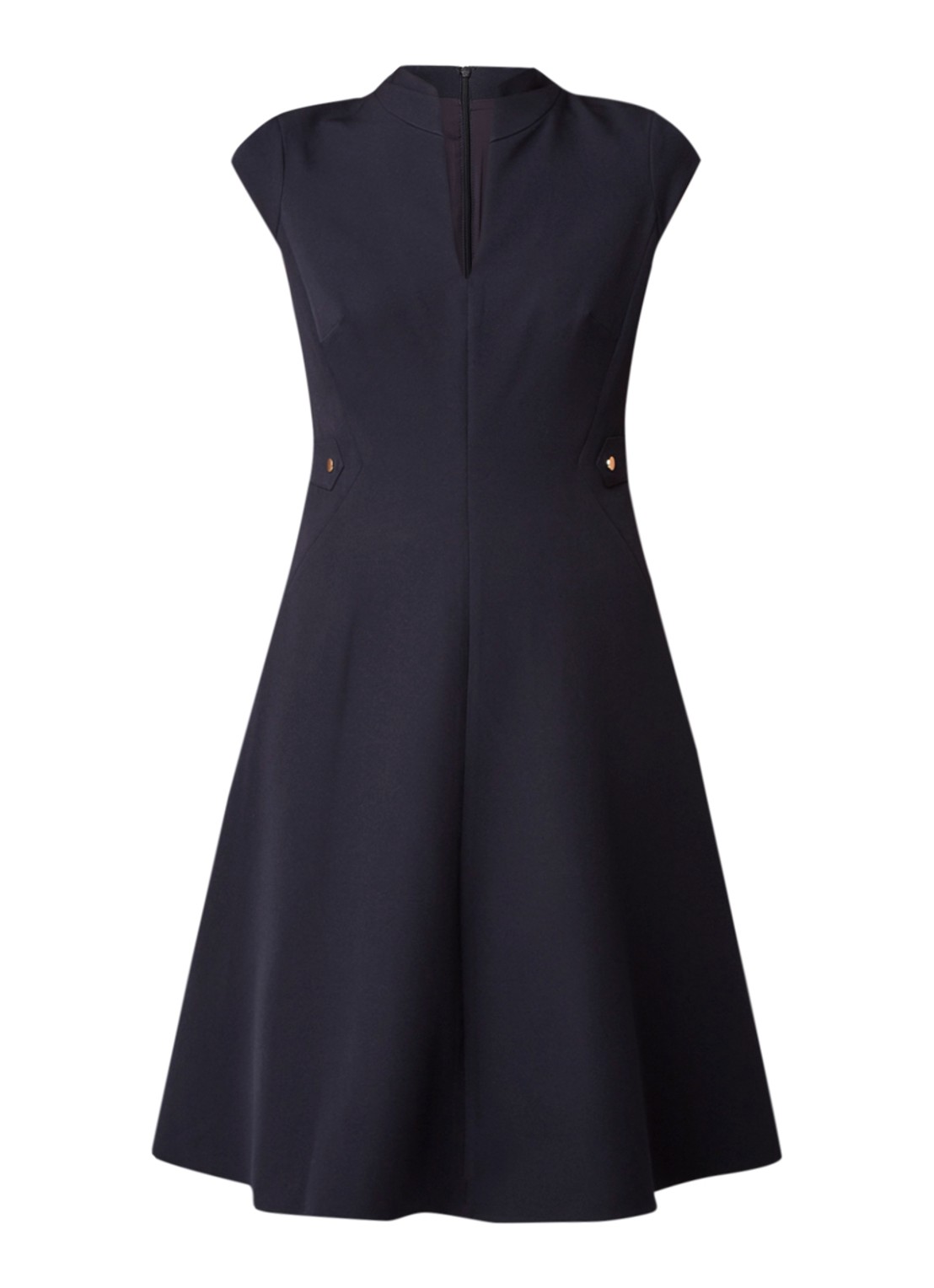 Damsel in a Dress Tansie Dress Navy 08 - voorkant donkerblauw