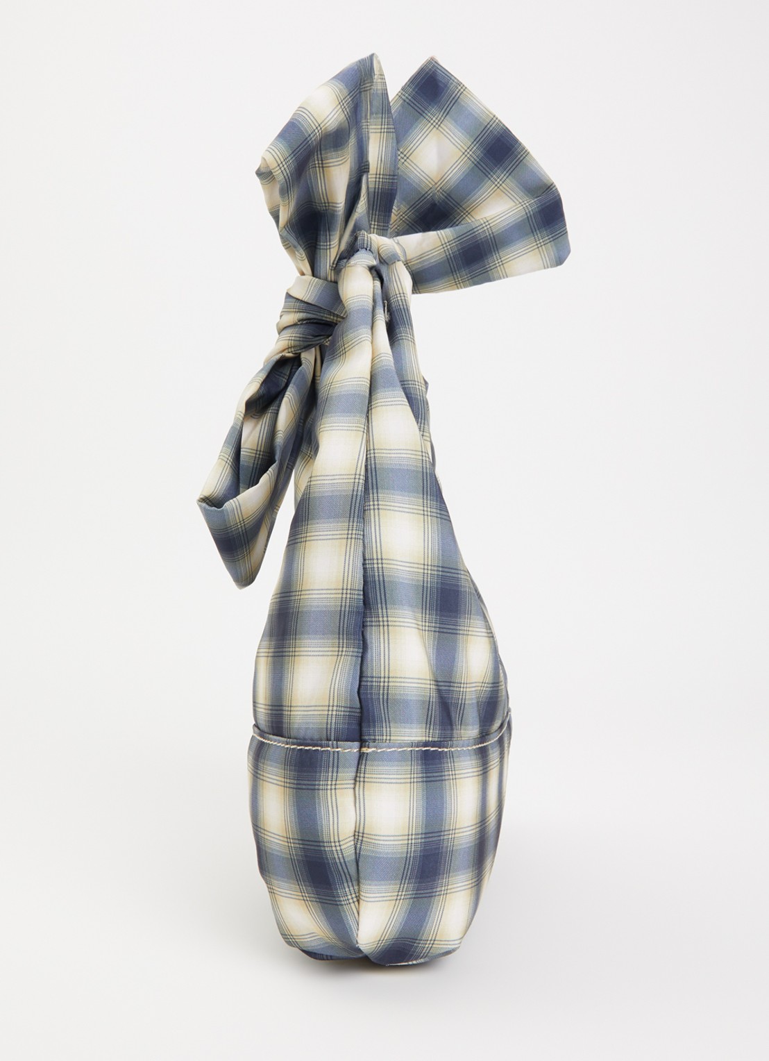 Damson Madder Roo check tie schoudertas met ruitdessin  - detail 3 groen
