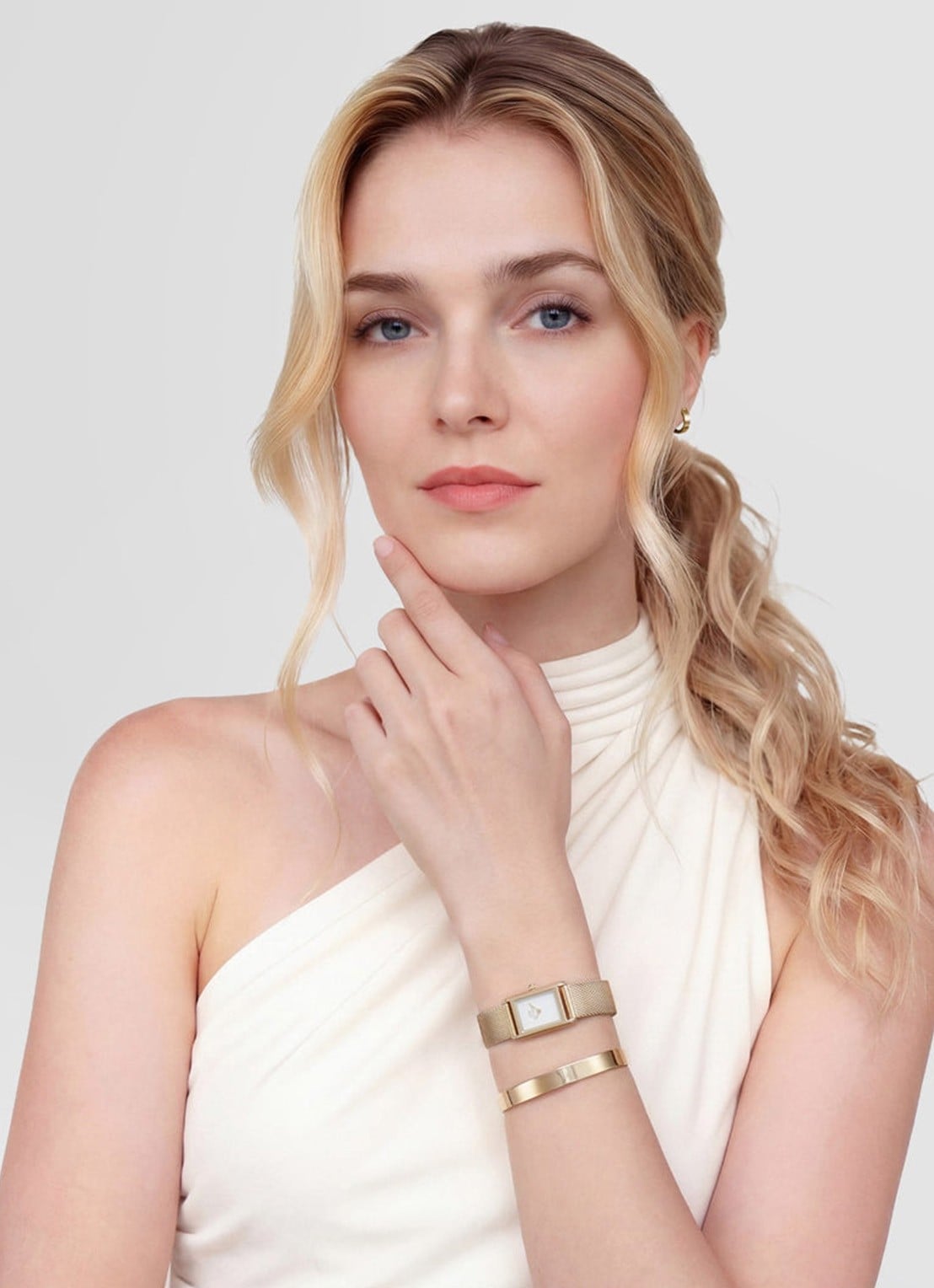 Daniel Wellington Bound mini horloge DW00100928 - voorkant 6 goud