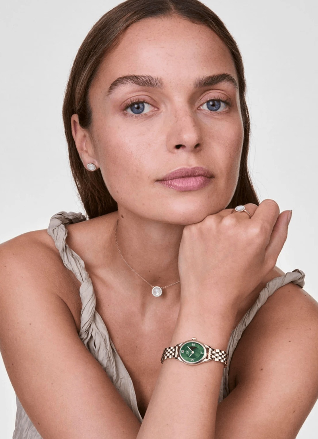 Daniel Wellington Ophelia Mini horloge DW00100804 - voorkant 2 goud