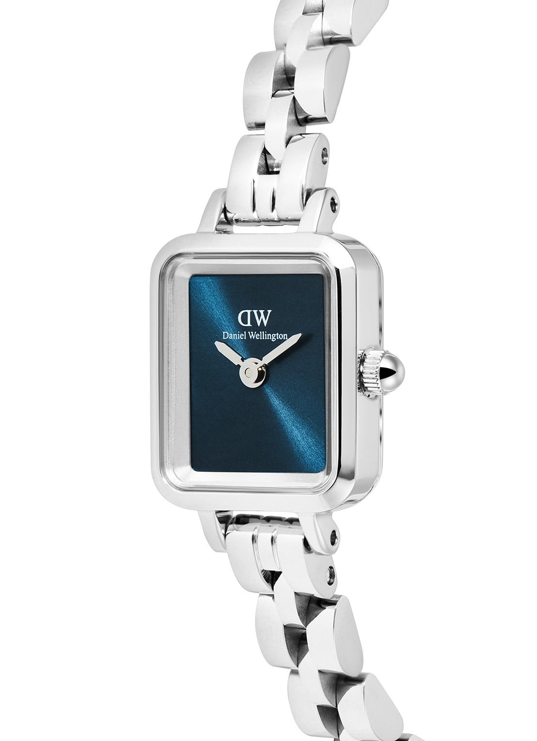 Daniel Wellington Quadro Mini Arch 3-Link horloge DW00100846 - detail zilver