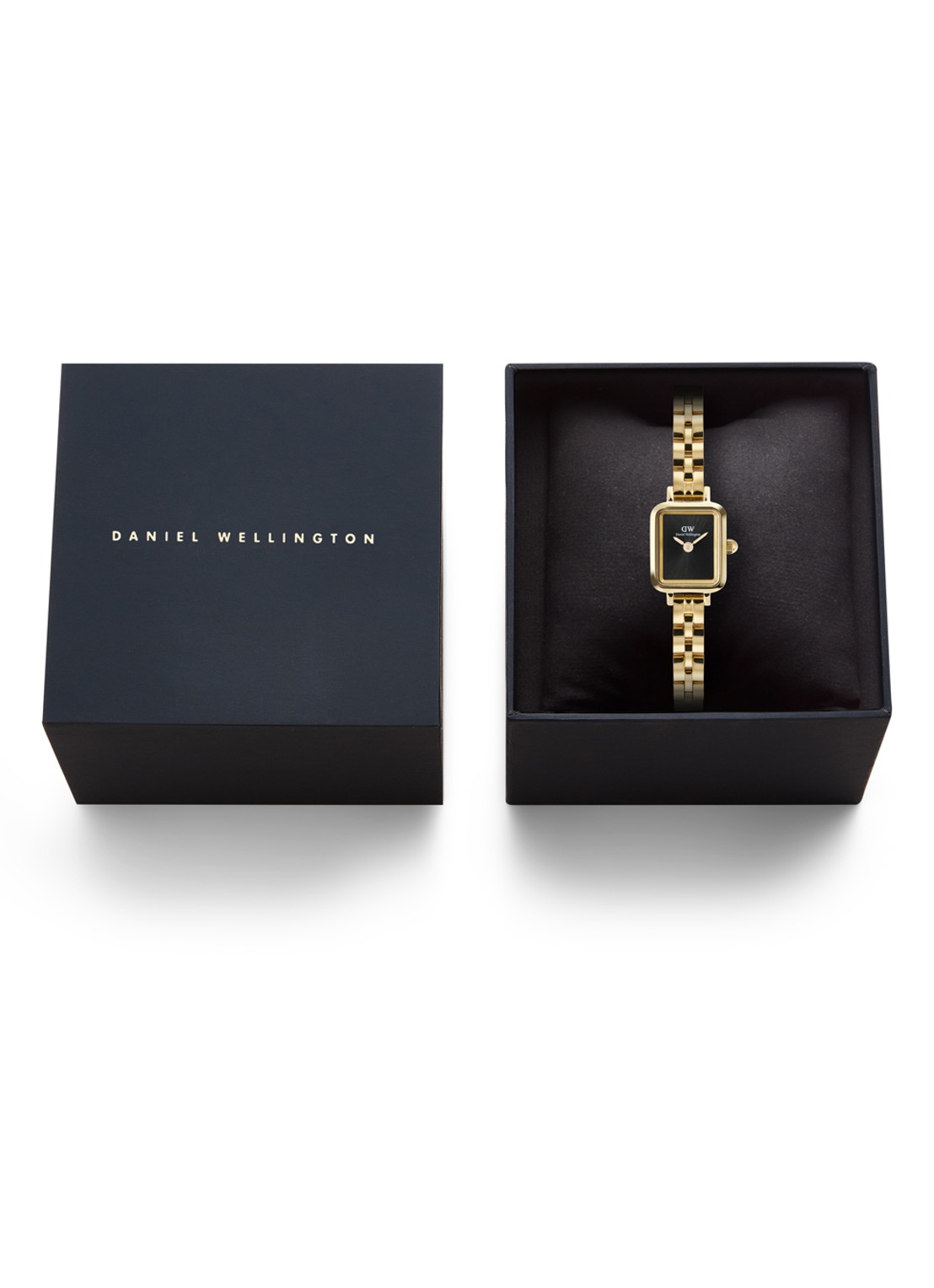 Daniel Wellington Quadro Mini Arch 3-Link horloge DW00100851 - detail 5 goud