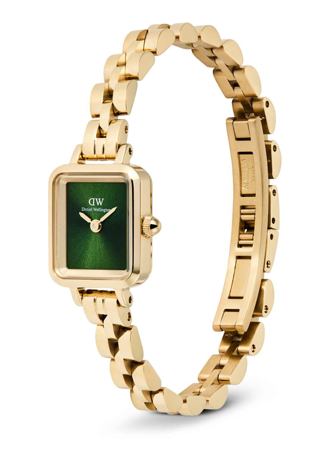 Daniel Wellington Quadro Mini Arch 3-Link horloge DW00100852 - detail 2 goud