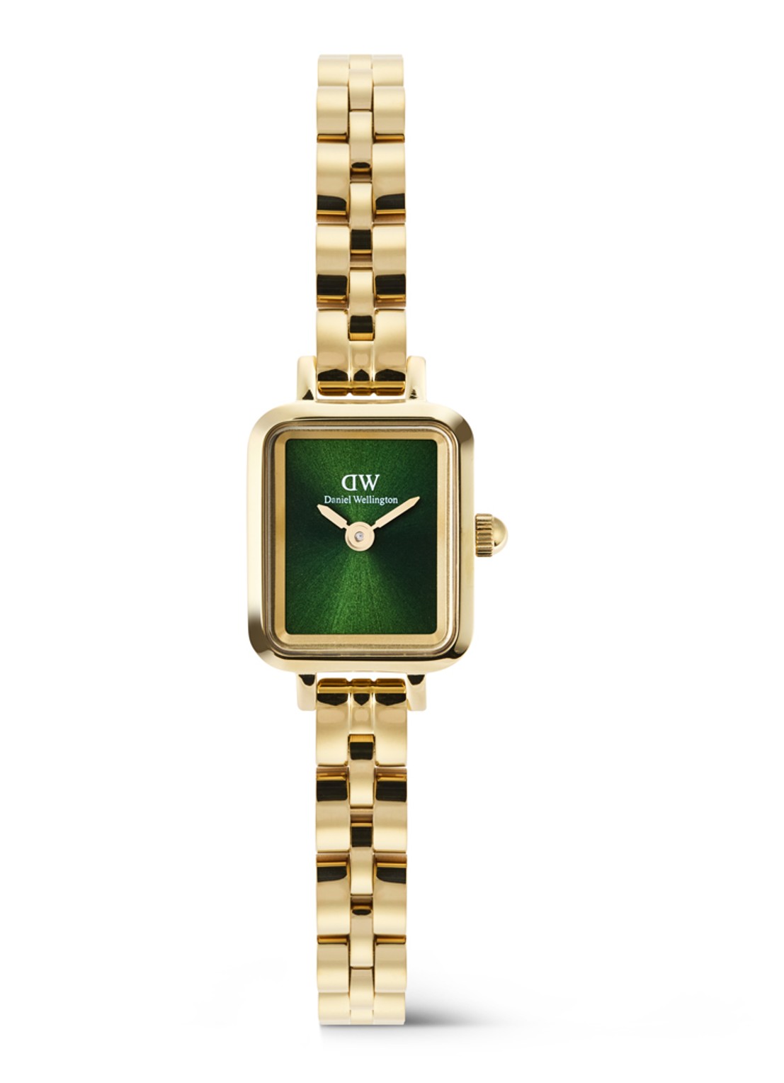 Daniel Wellington Quadro Mini Arch 3-Link horloge DW00100852 - voorkant 4 goud