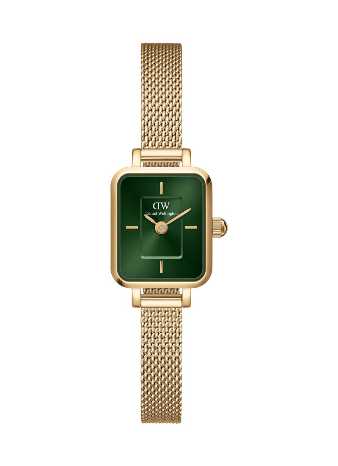Daniel Wellington Quadro Mini Evergold horloge DW00100653 - voorkant 2 goud