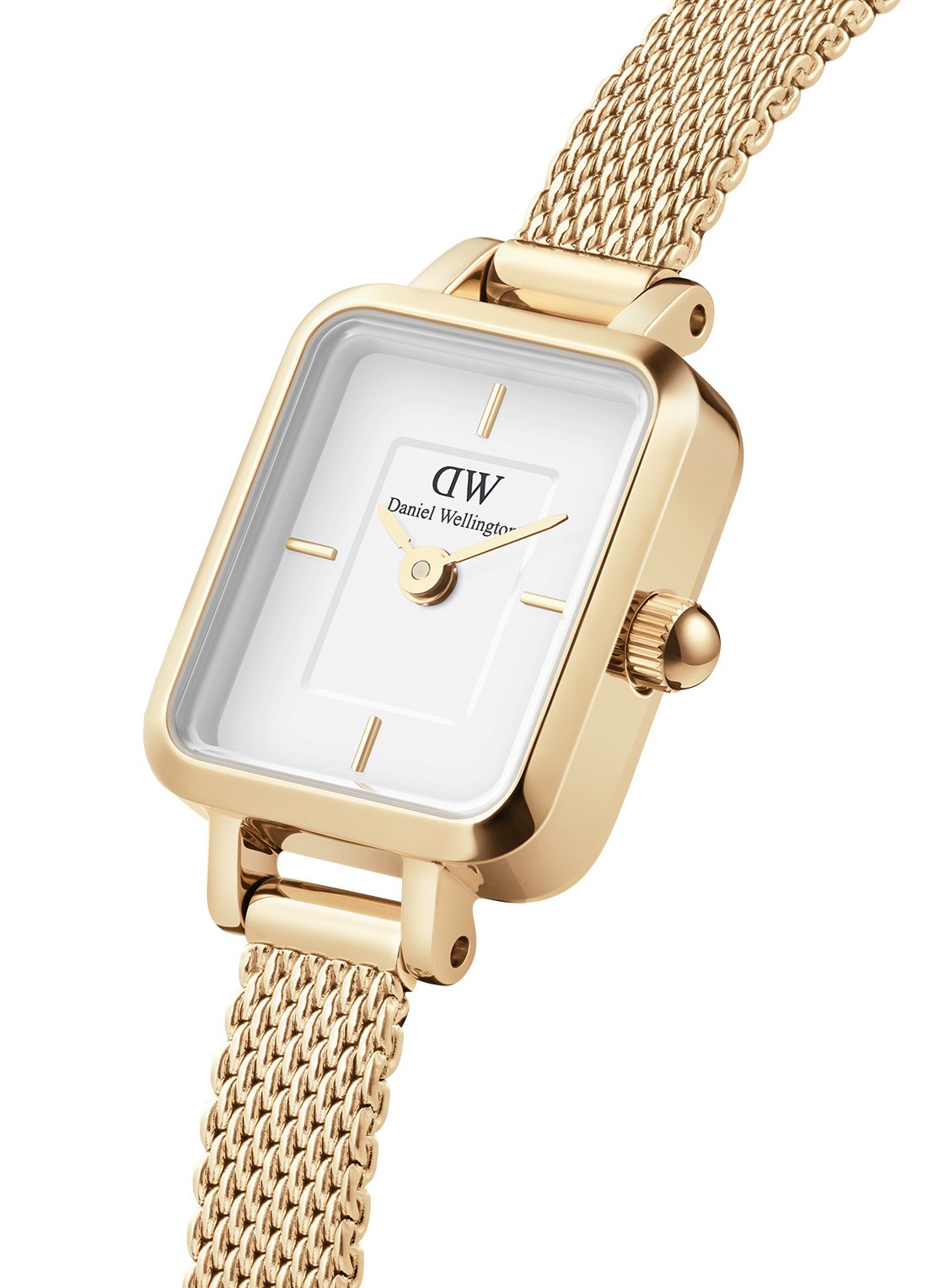 Daniel Wellington Quadro Mini horloge DW00100725 - detail 3 goud